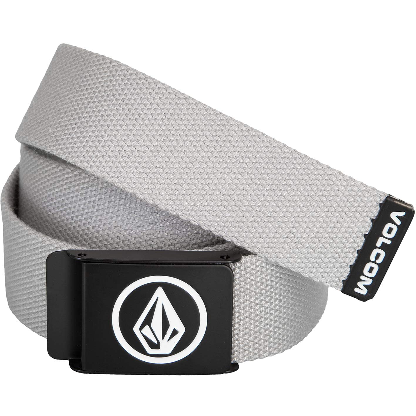 Volcom Unisex Heather Grey Circle Web Belt, One Size