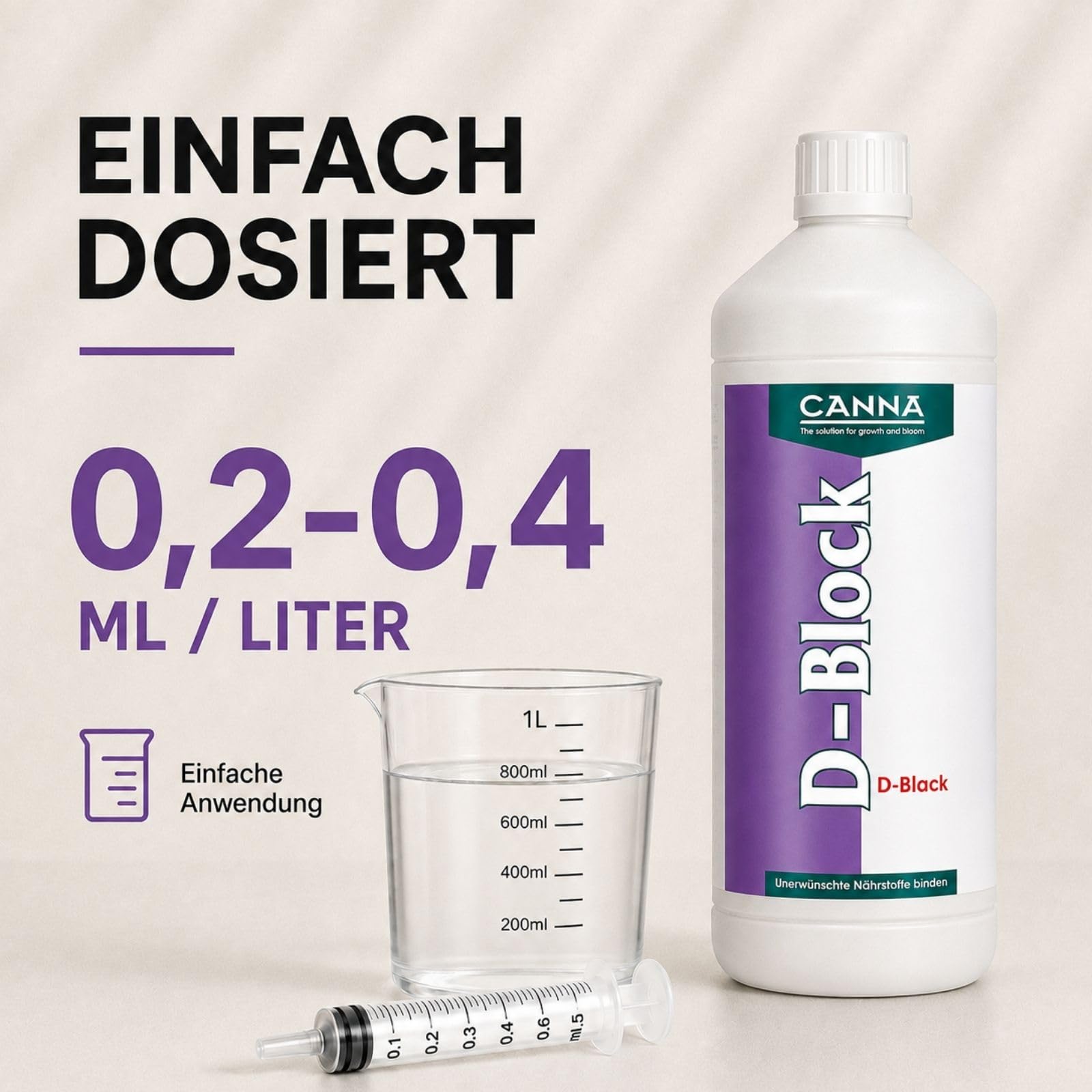 Weedness Canna Dünger D-Block 1 Liter - Grow Anbau Indoor Outdoor Tomaten Flüssig Orchideen Bonsai Bio Organischer Zimmerpflanzen