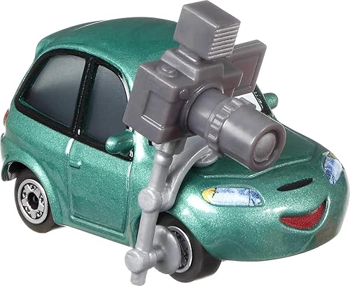 Disney Cars Dash Boardman, miniatura, juguete coleccionable de automóvil basado en películas de autos, para niños de 3 años en adelante, multicolor