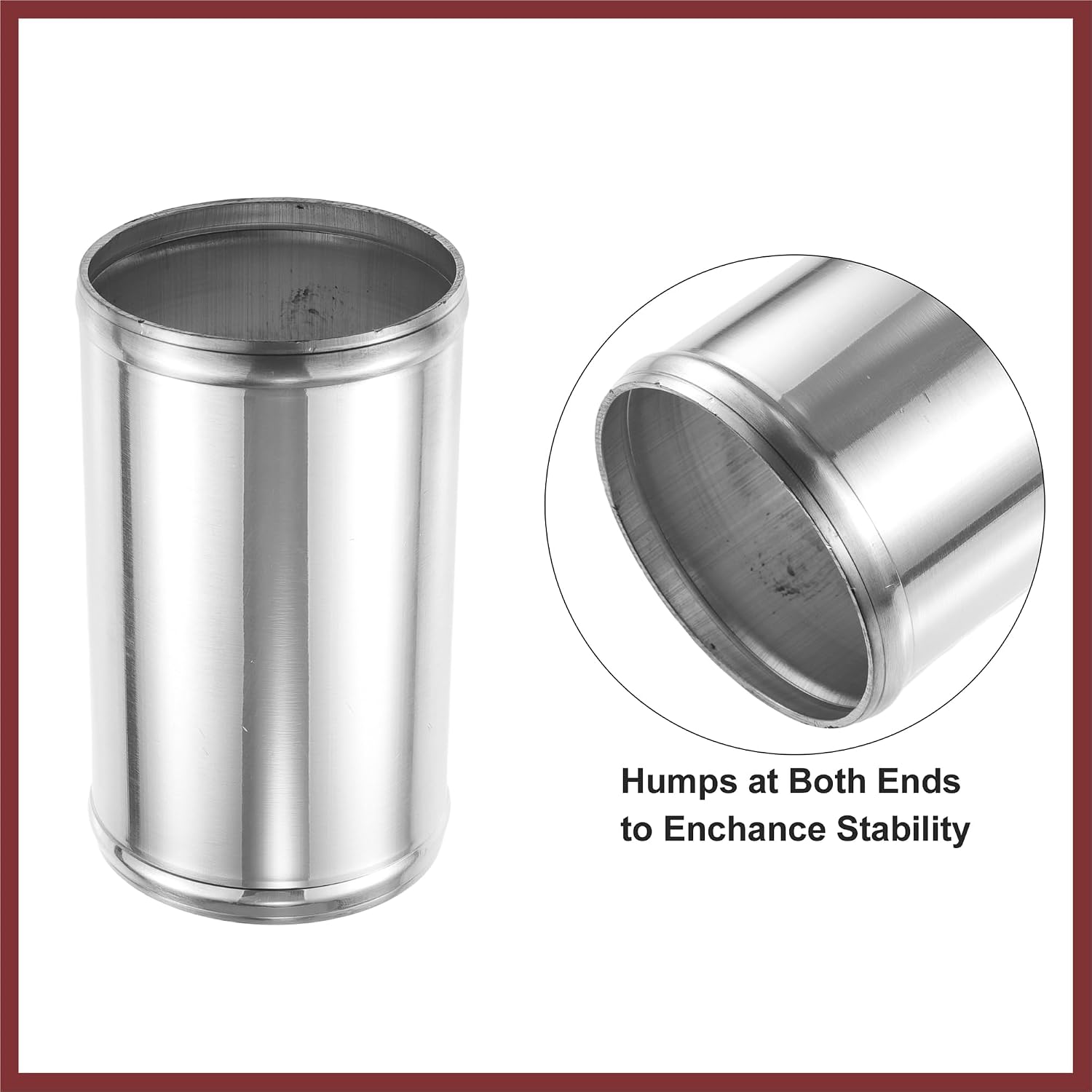 89mm 3.5" OD 6" 152mm Length Universal Car Aluminum Alloy Intercooler Pipe Straight Air Intake Tube - Pack of 2 Replace Parts