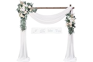 Artificial Wedding Arch Flowers Kit with Stunning Dusty Rose & Burgundy Floral Arrangement
