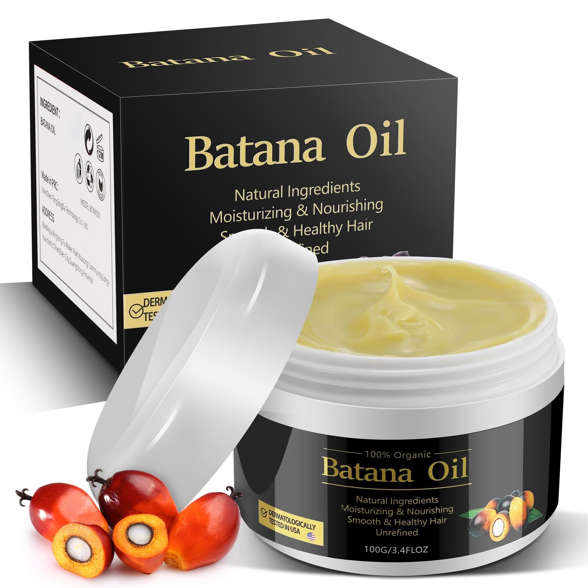 Batana Pure Natural Batana Oil Butter for Hair Growth Unrefined Raw Batana Oil for Visibly Thicker and Healthier Hair