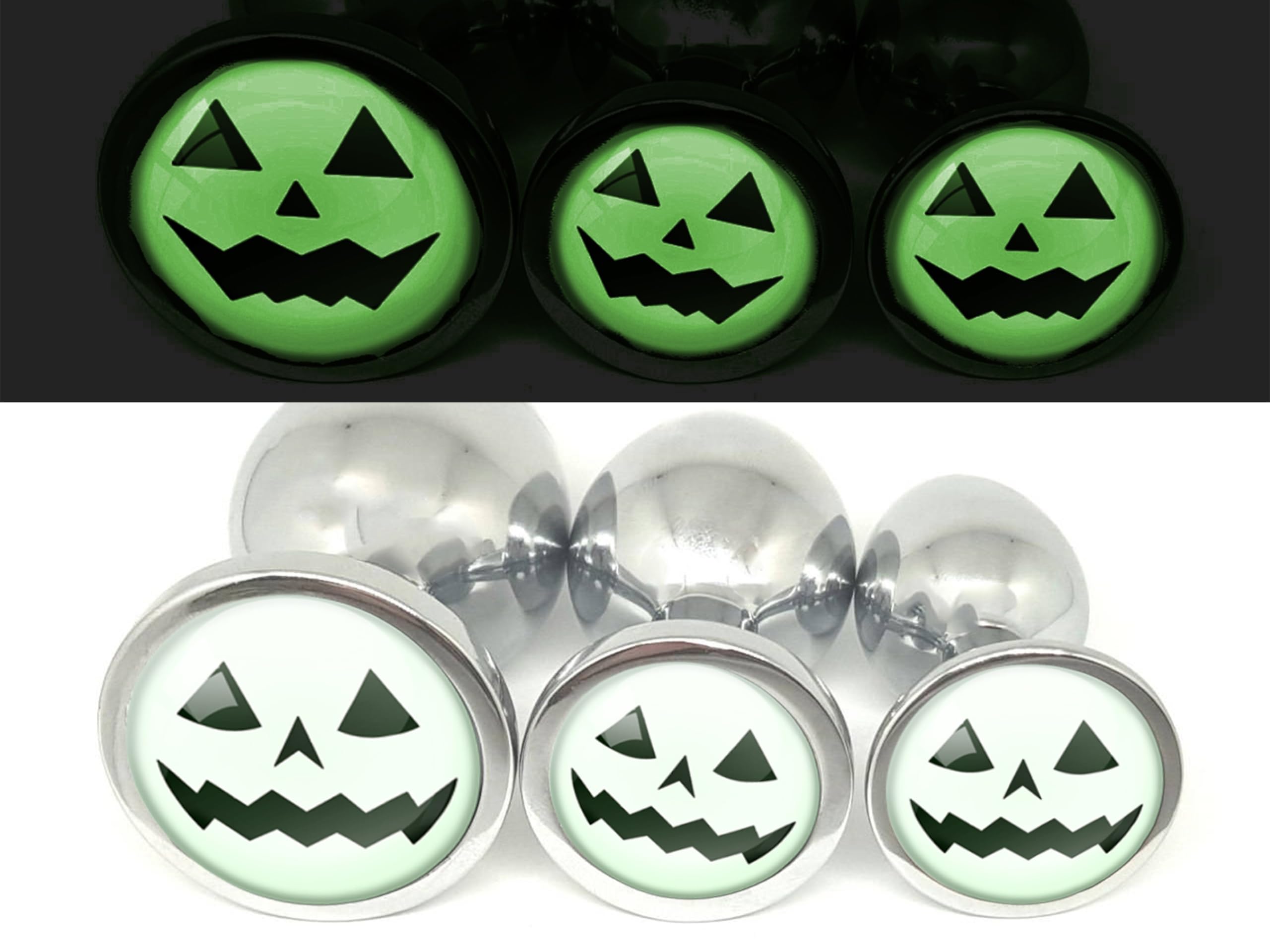 halloween anal plug 7.87”-11.02“ Halloween Pumpkin Head Skull Butt Plug – Lurevibe main image 1