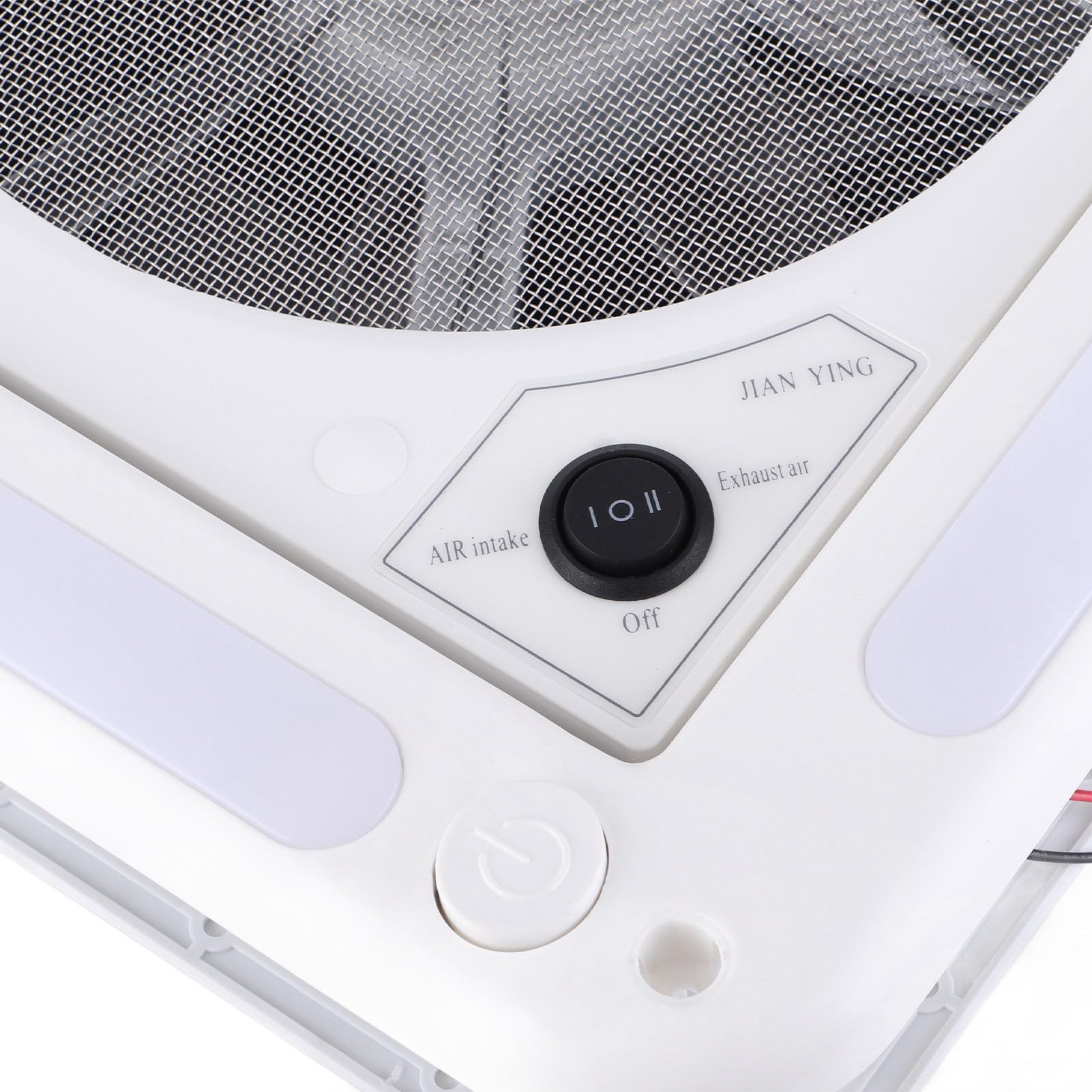 Tnfeeon Wentylator Dachowy Rv 12V 360x360mm Podwójny Wylot Wlotu Powietrza | 10 Ostrzy, Siatka Przeciw Owadom ze Stali Nierdzewnej, Silnik z Czystej Miedzi, do Jachtu z przyczepą kempingową i Autobusem