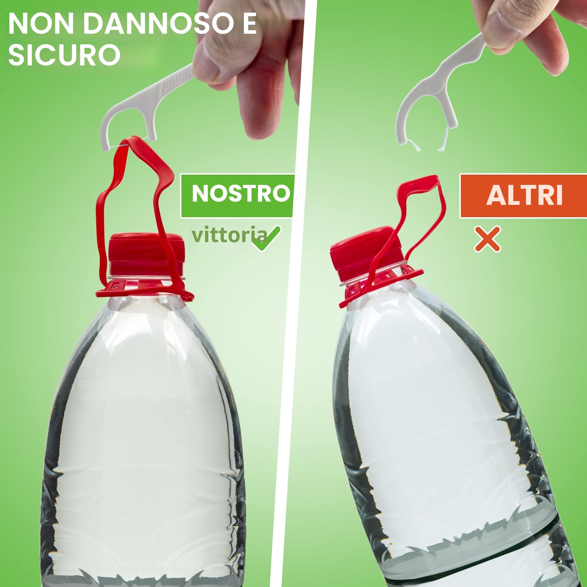 200 Archetti Filo Interdentale Forcella, triplo pulito, facile e semplice da usare, funziona senza intoppi su denti stretti, perfetto per casa e emergenze, mantiene la bocca fresca e pulita