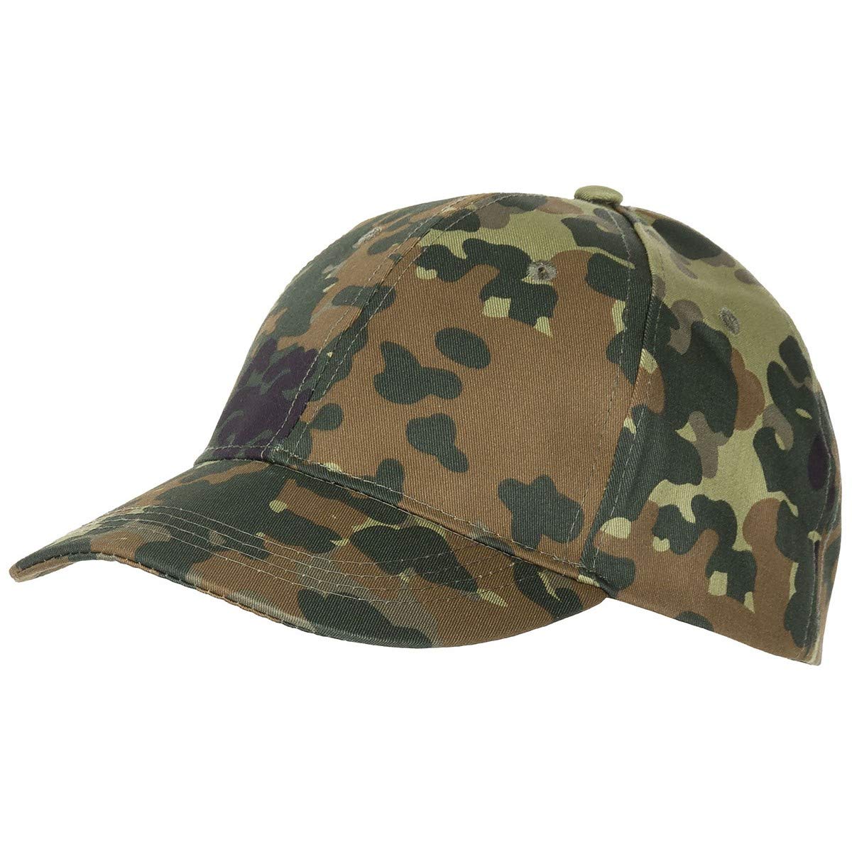 MFH Mens Classic Baseball Cap US Army Combat Adjustable Strapback Flecktarn Camo