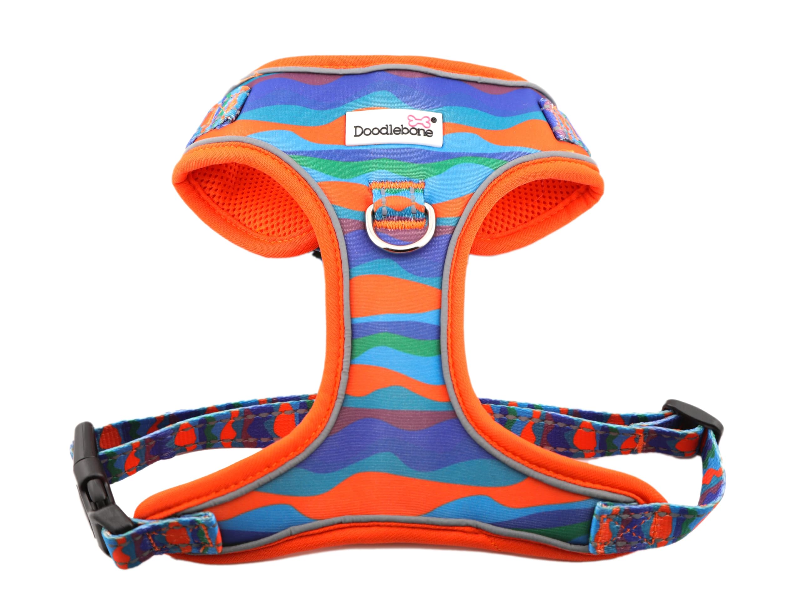 Doodlebone, Adjustable Airmesh Harness, Over Head Dog Harness with Adjustable Neck and Chest, Dual D Rings