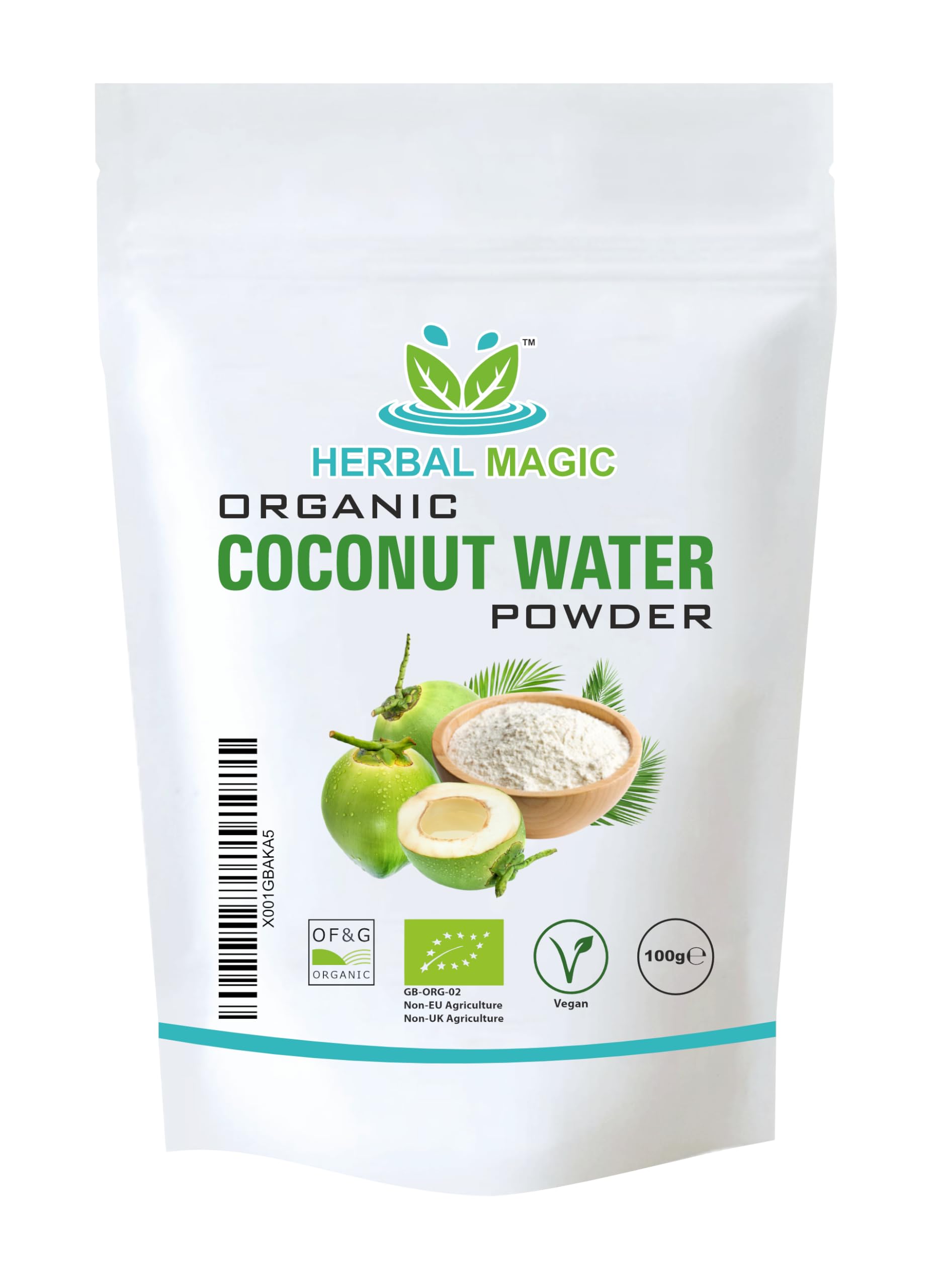 Organic Coconut Water Powder - Sparkle your Smoothies, Shakes, Soups, Baking, Curries - Irresistibly nutritive & delicious - Ideal for Athletes, Trainers, gym goers -100gms