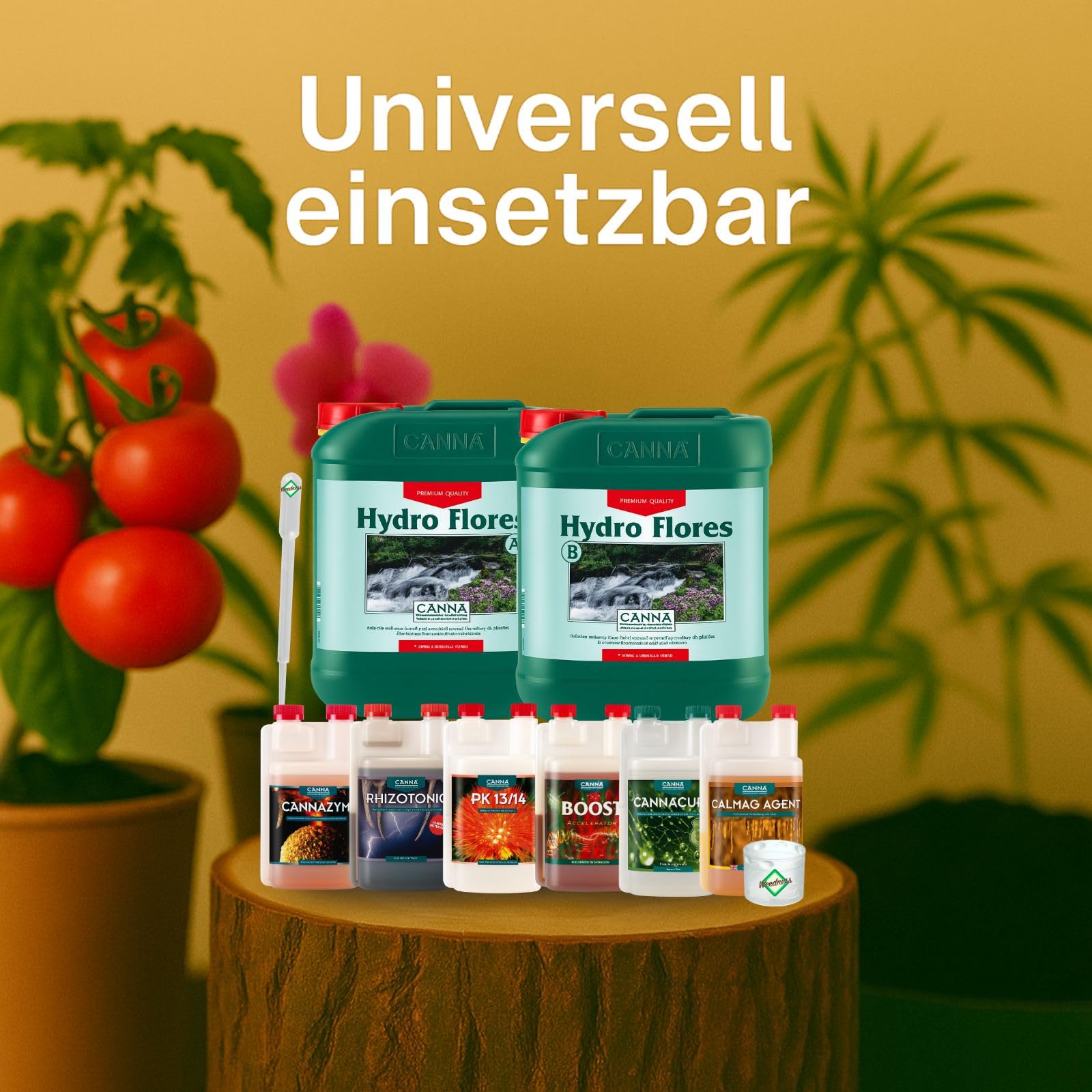 Weedness Canna Hydro Dünger Set L – Kit de fertilizantes hidroponicos tamaño L