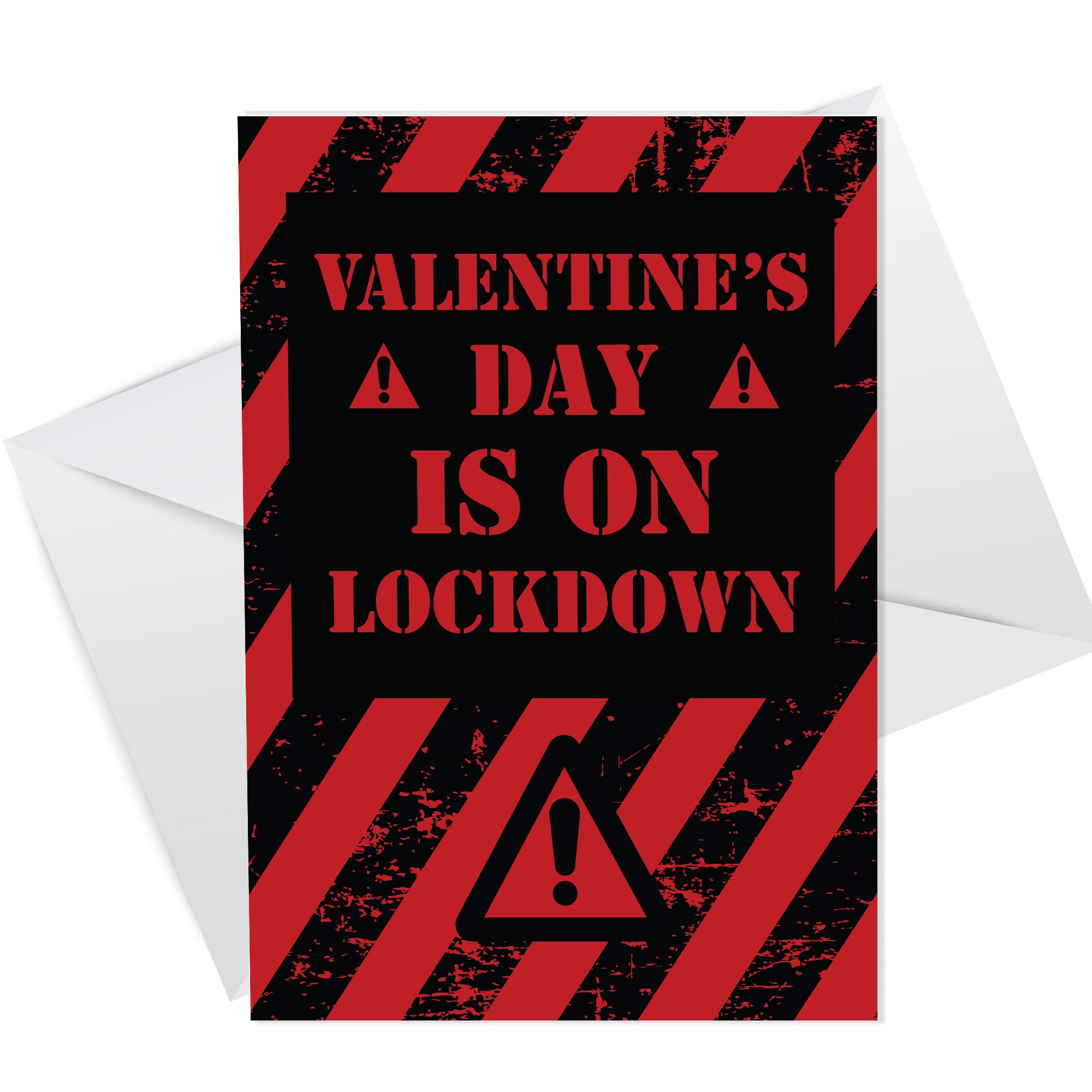 Novelty Lockdown Valentines Day Card For Boyfriend Girlfriend Husband Wife Funny