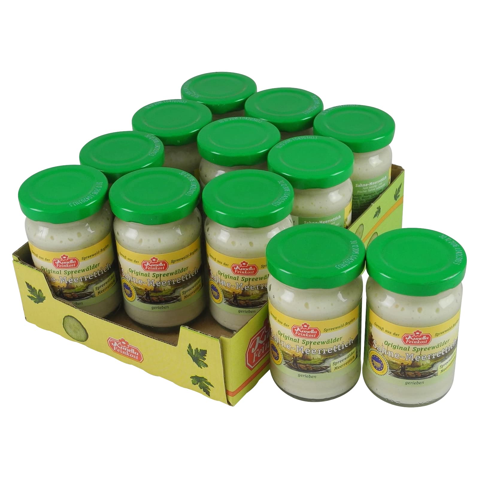 Original Spreewälder Sahnemeerrettich im Gläschen 12er Pack (12 Gläschen à 100 g)