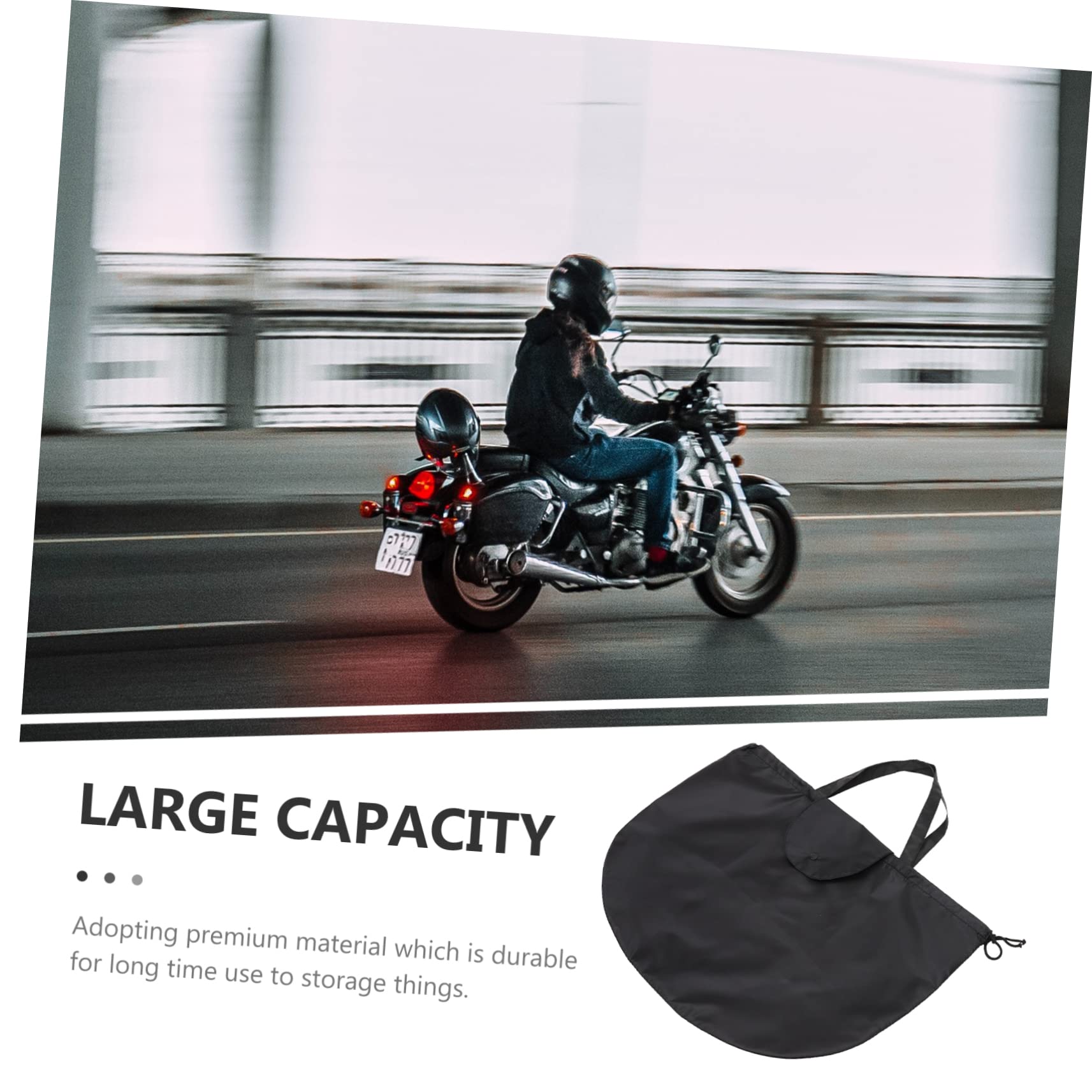 Ciieeo Portable Bag Capacity Pouch for Motorcycle and Bike and Durable Storage for Helmets