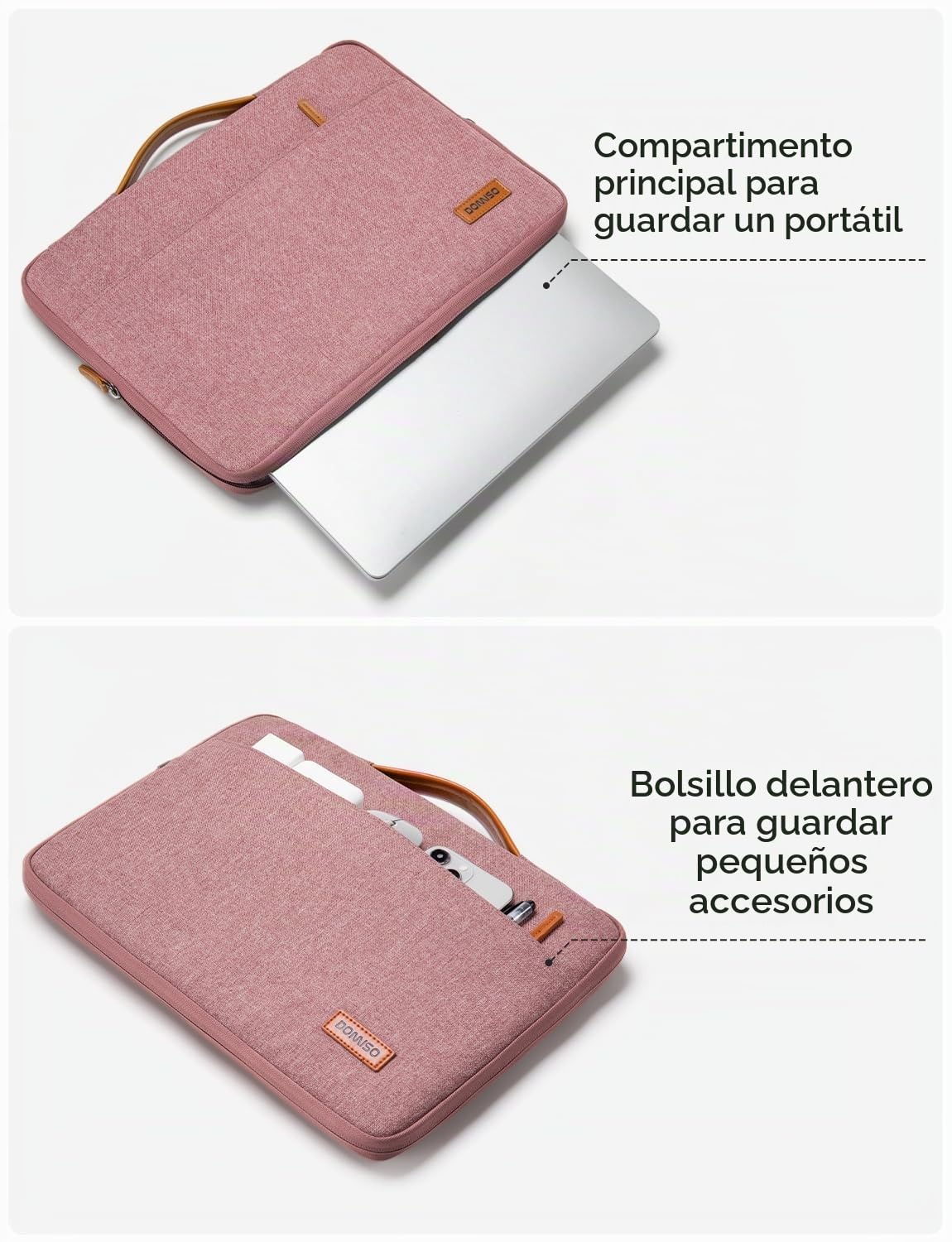 DOMISO Funda Protectora Impermeable para portátil, Bolsa para Ordenador con asa, LP09