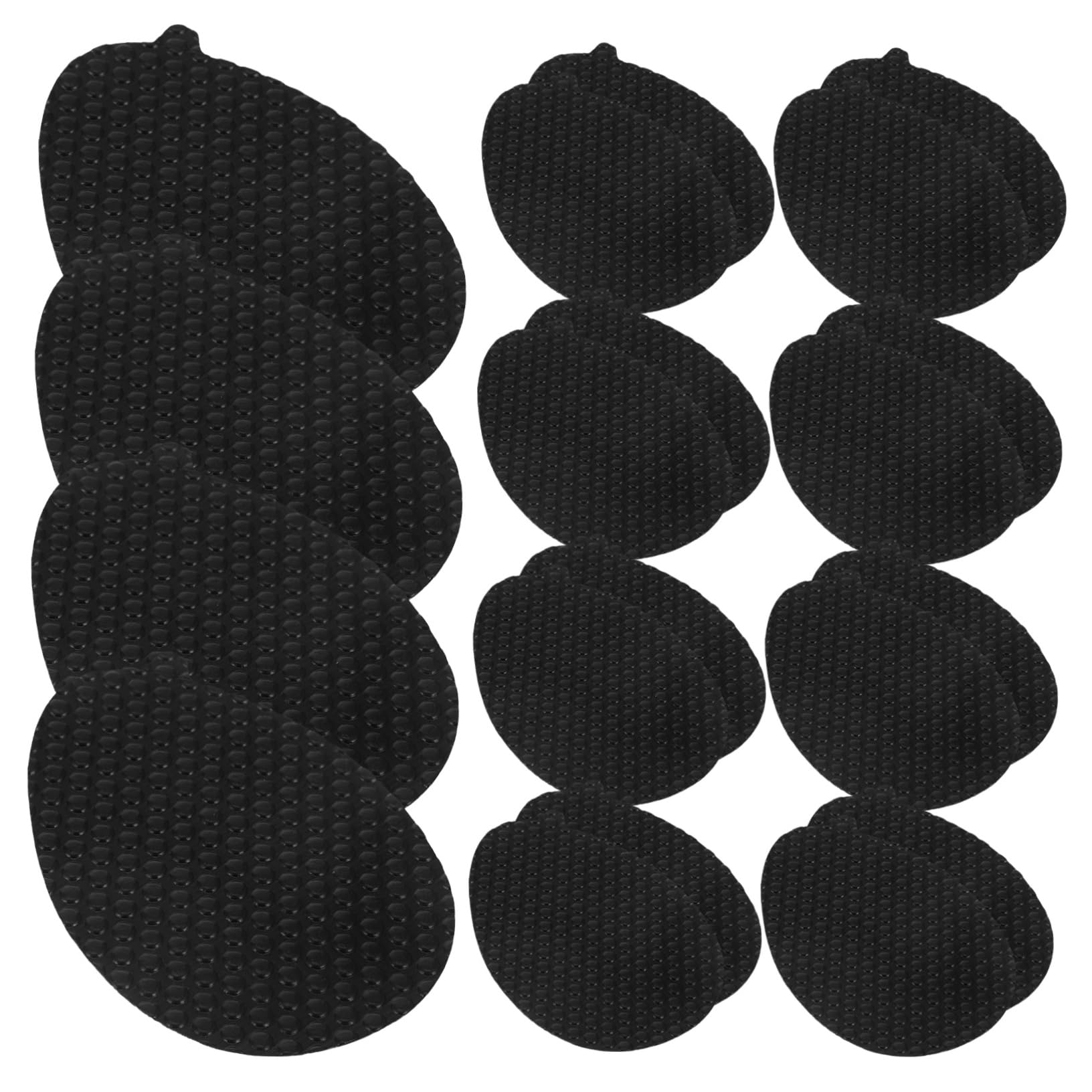 CALLARON 5 Sätze Anti-rutsch-sohlenaufkleber Unterstützung Fersenhalter Für Damenschuhe Einsätze Alleinige Beschützer Fersen-slip-pads Für Damen Vinylharz Black 10 Paare * 5