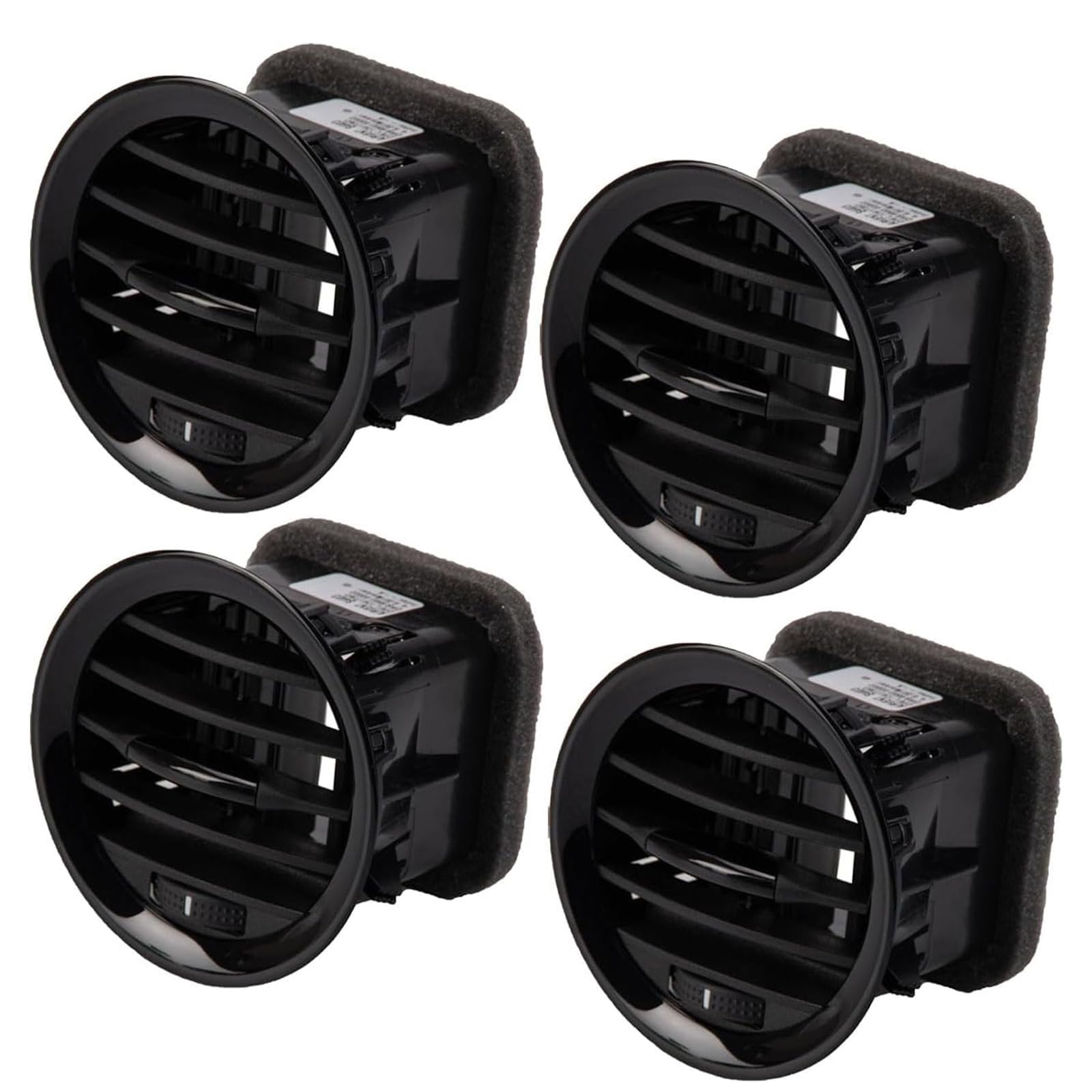 4 Piezas Tapas De Rejilla De Ventilación Boquilla De Aire Boquillas De Ventilación Rejilla Cromada Compatible con Opel Adam Corsa D MK3 Reemplazo para 13417363 2201099 13363314
