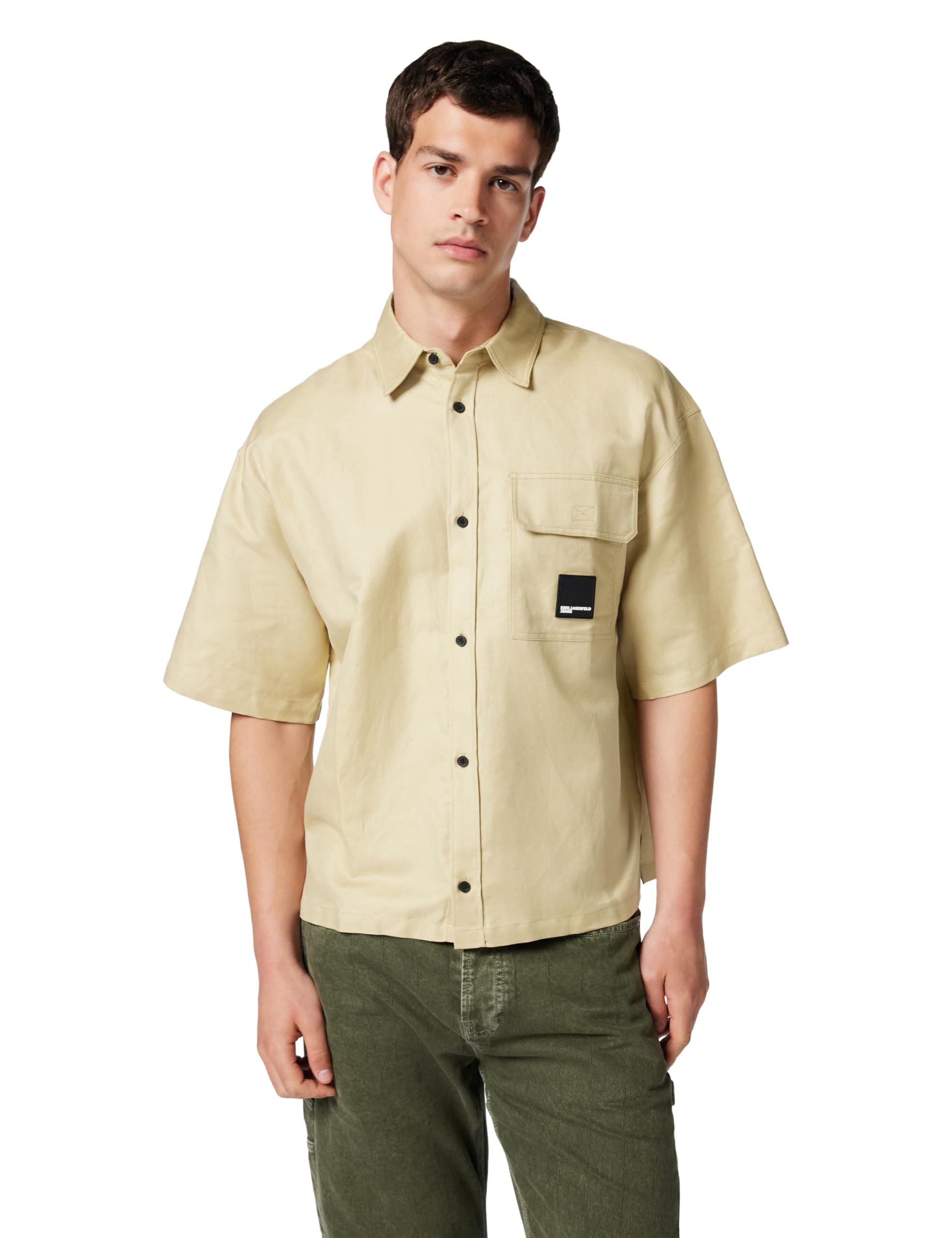 Karl Lagerfeld Jeans Herren Short Sleeves Summer Shirt Shirt (1er Pack)