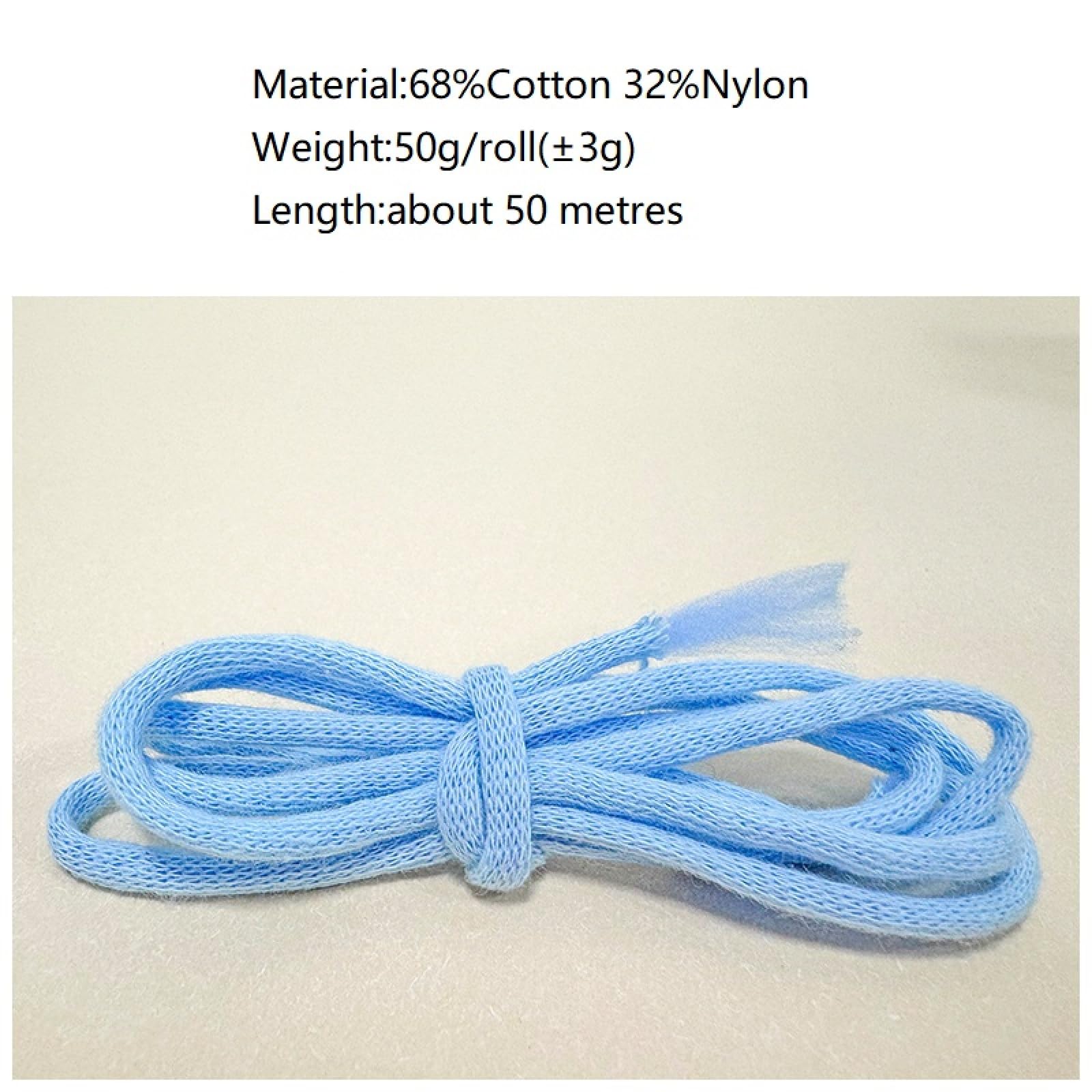 8pc Hilo para principiantes, hilo grueso de ganchillo de 3mm, hilo de tejer diy, 50g,CN04