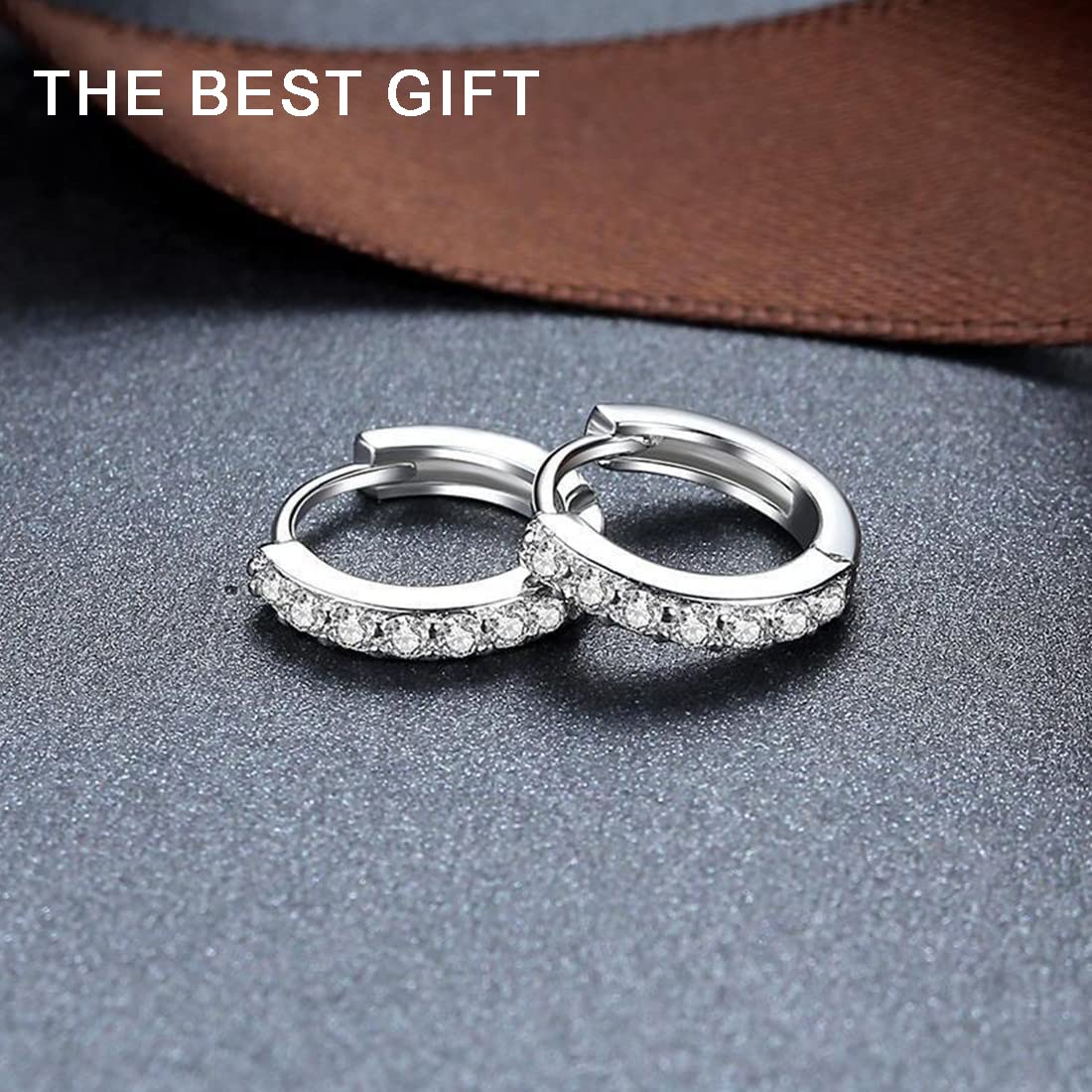 Set Di Orecchini In Argento Sterling Di Due Paia Con Ganci