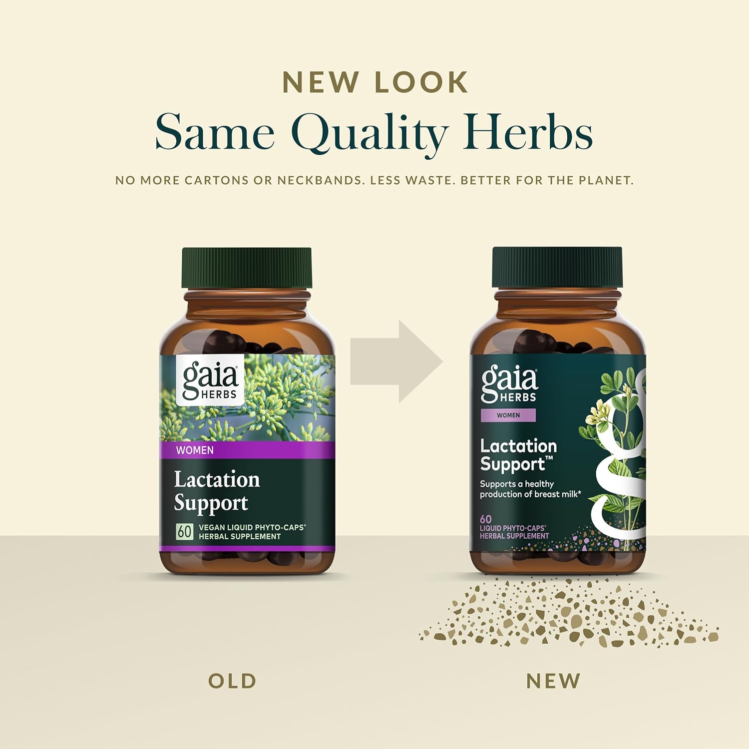 Gaia Herbs Lactation Support - Supports Healthy Production of Breast Milk in Nursing Mothers* - with Fenugreek Seed, Fennel Seed & Raspberry Leaf - 60 Vegan Liquid Phyto-Caps (60 Servings)