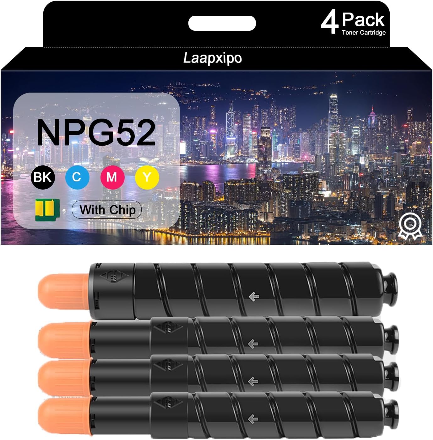NPG52 Toner Refill Powder Compatible Replacement for Canon C2020 2025 2230 2225 NPG52 CEXV34 C2020 C2025 C2030C 2220 C2225 C2230 High Yield Toner Cartridges Printers