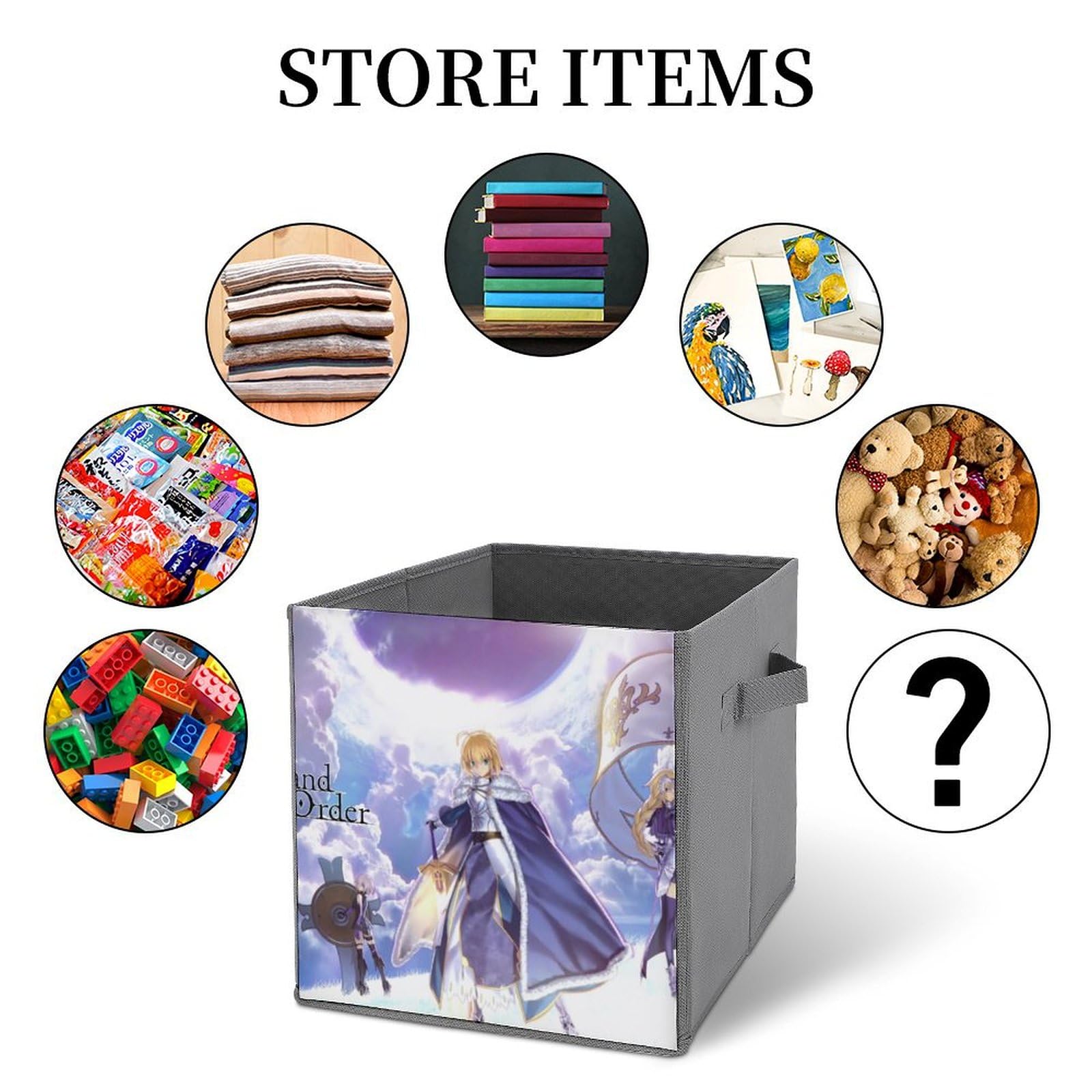 Amazon｜Fate FGO フェイト 収納ボックス 大容量 収納ケース 折り畳み