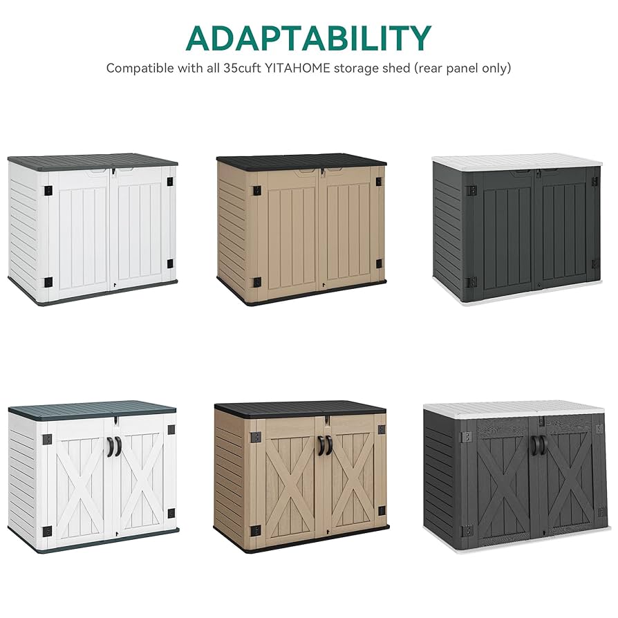 Amazon.com: YITAHOME Resin Storage Shed Shelves for 35 Cuft
