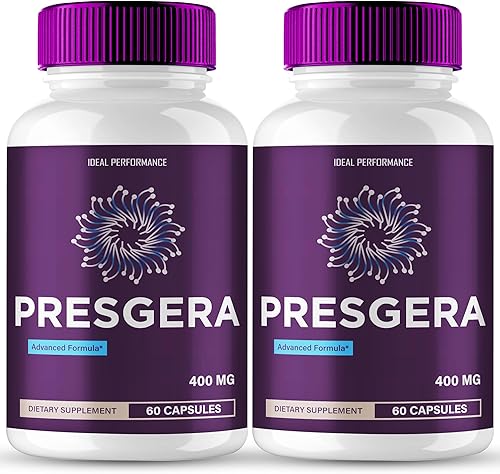 Presgera para cápsulas de neuropatía, fórmula avanzada, píldoras oficiales de suplemento para la salud nerviosa Presgera - Máxima fuerza,