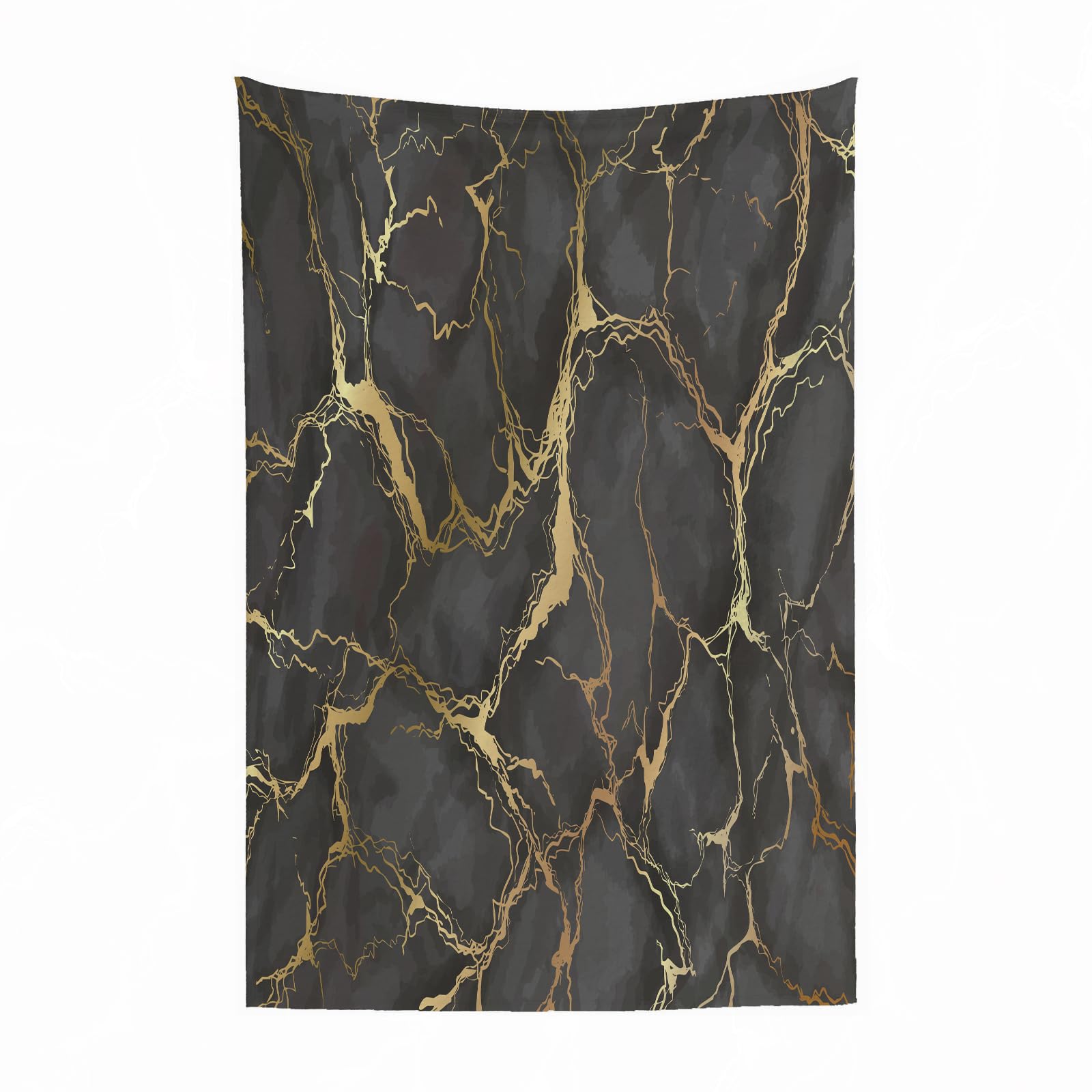 Kuscheldecke Flauschig Decke Fleecedecke Goldene Marmorstruktur auf grauem Hint Wohndecke Warm Winter Weich,Decke Couch Blanket,Wohn- & Kuscheldecken 100 x 130 cm,Sofa überwurfdecke