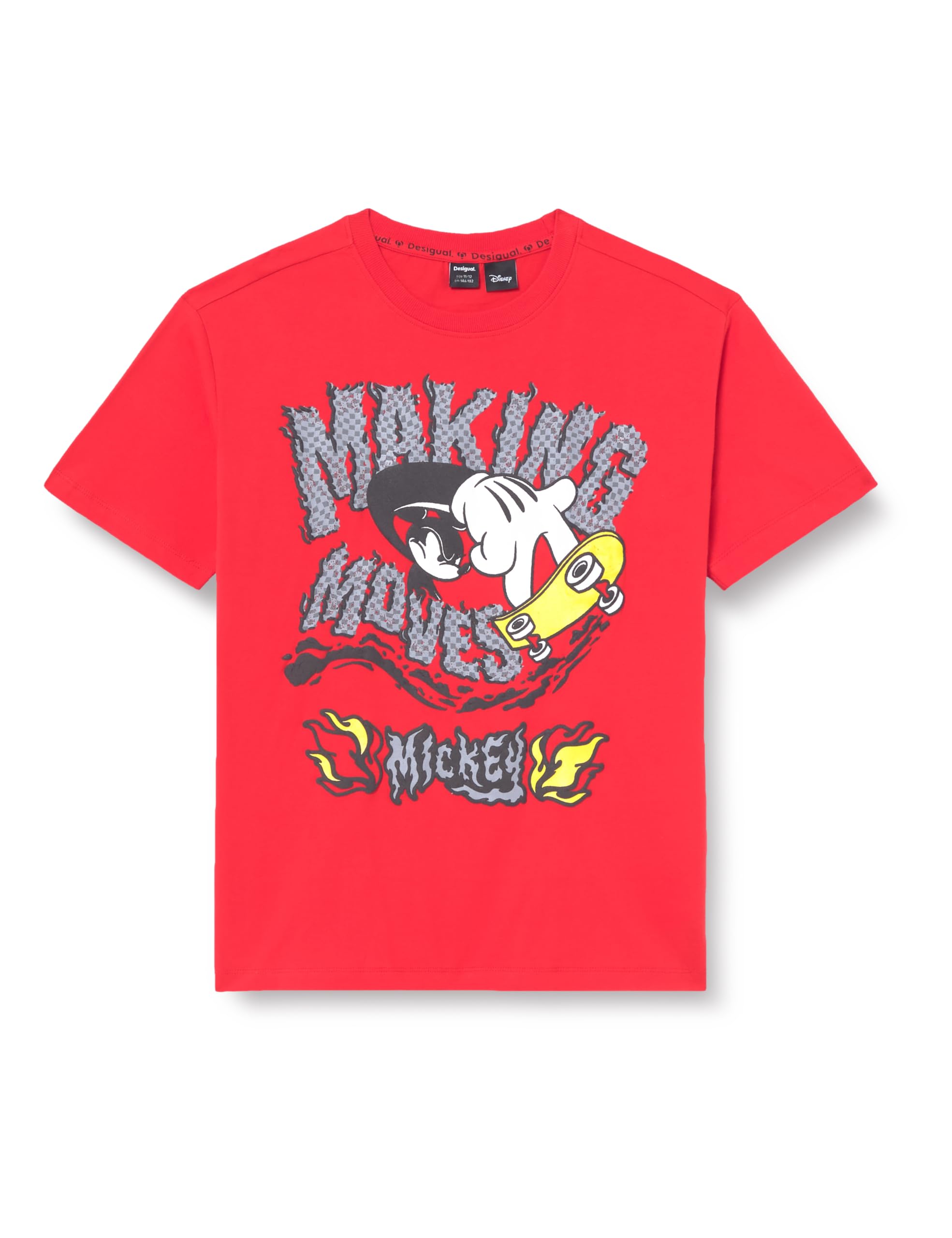 Desigual Unisex Kinder 25SBTK14 T-Shirt, RED, 9/10