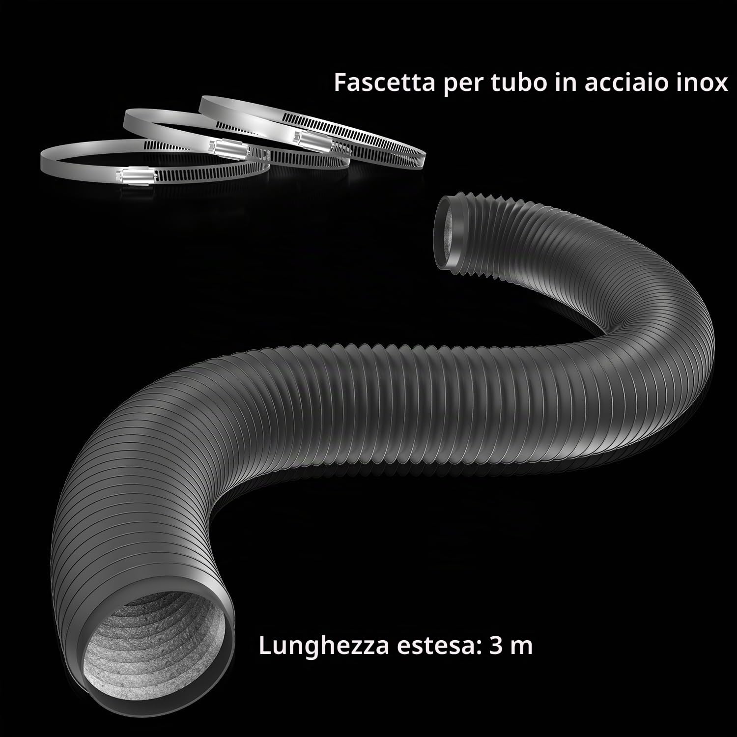 150 mm Ventilatore in linea Kit 688 m³/h con regolatore di velocità, estrattore d'aria con timer, termo-igrometro, filtro a carbone dell'aria e tubo di scarico per coltura idroponica.