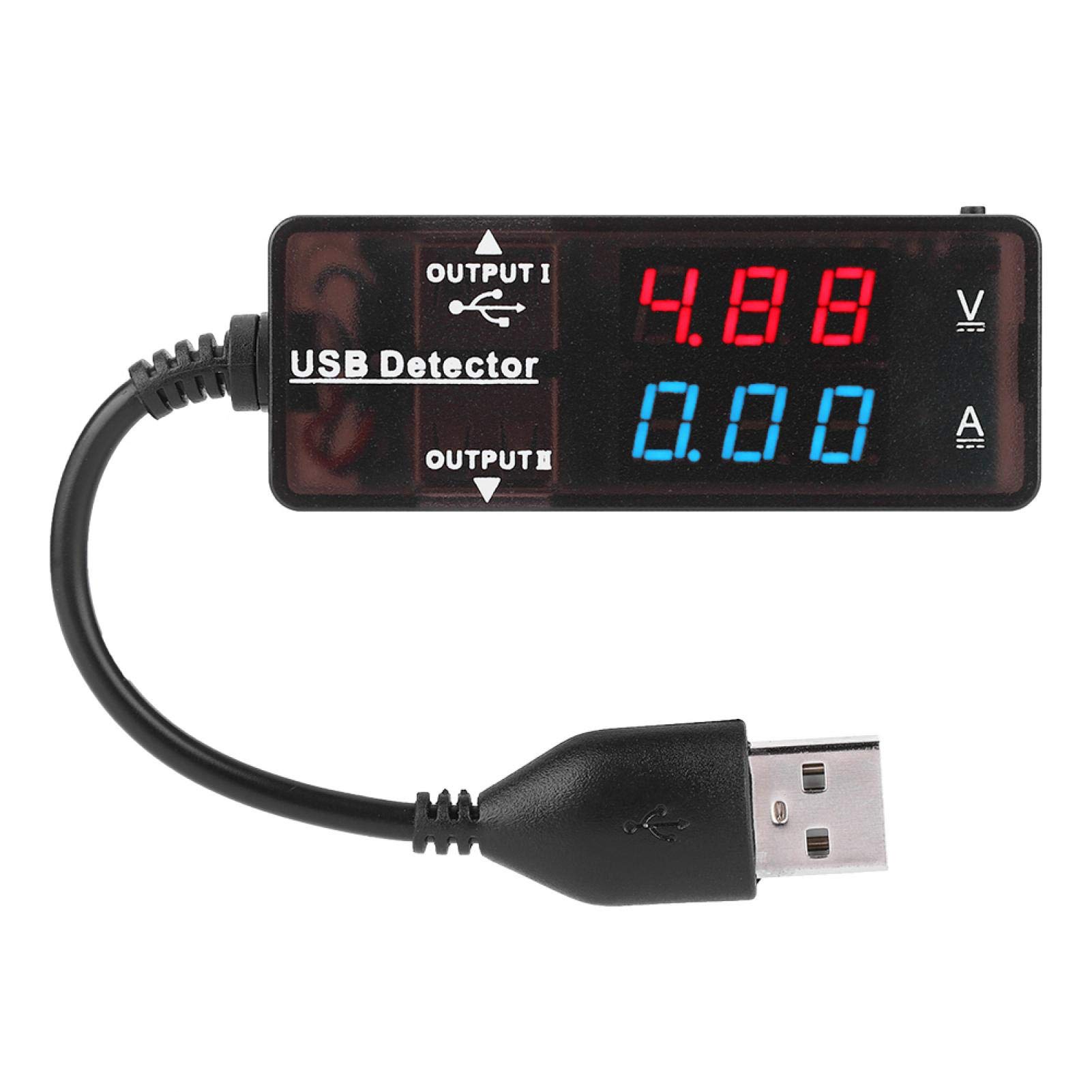 YOJOCK Testeur USB Multimètre 4-30V 0-6.5A Voltmètre Digitale Testeur