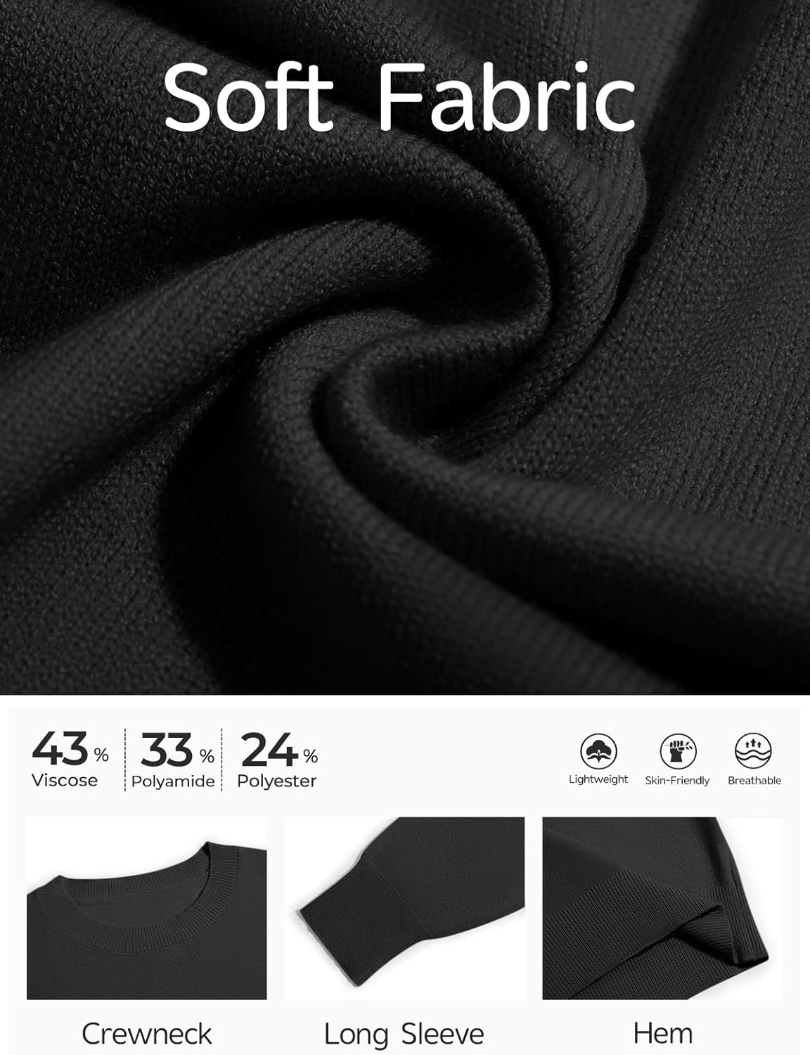 Haloumoing Girls Long Sleeve Sweaters Kids Casual Crew Neck Knit Cute Fall Pullover Tops 5-14 Years - Image 5