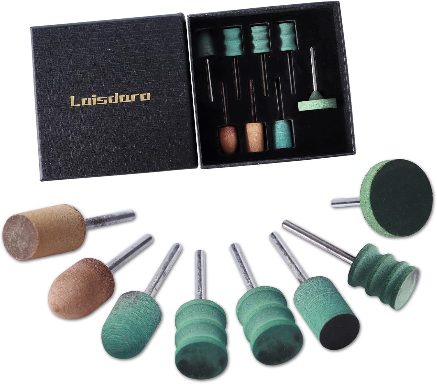 Leather Edge Burnishing Bits for Rotary Tools - Set of 8, Ideal for Sanding, Polishing, & Grinding Leather Edges & Burrs,quality working tools Simplifying Crafting Works