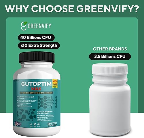 Miniatura 4 de GutOptim Max para la salud de las encías y los dientes – 40 mil millones de UFC Probióticos orales avanzados, apoyo para el aliento fresco – 120