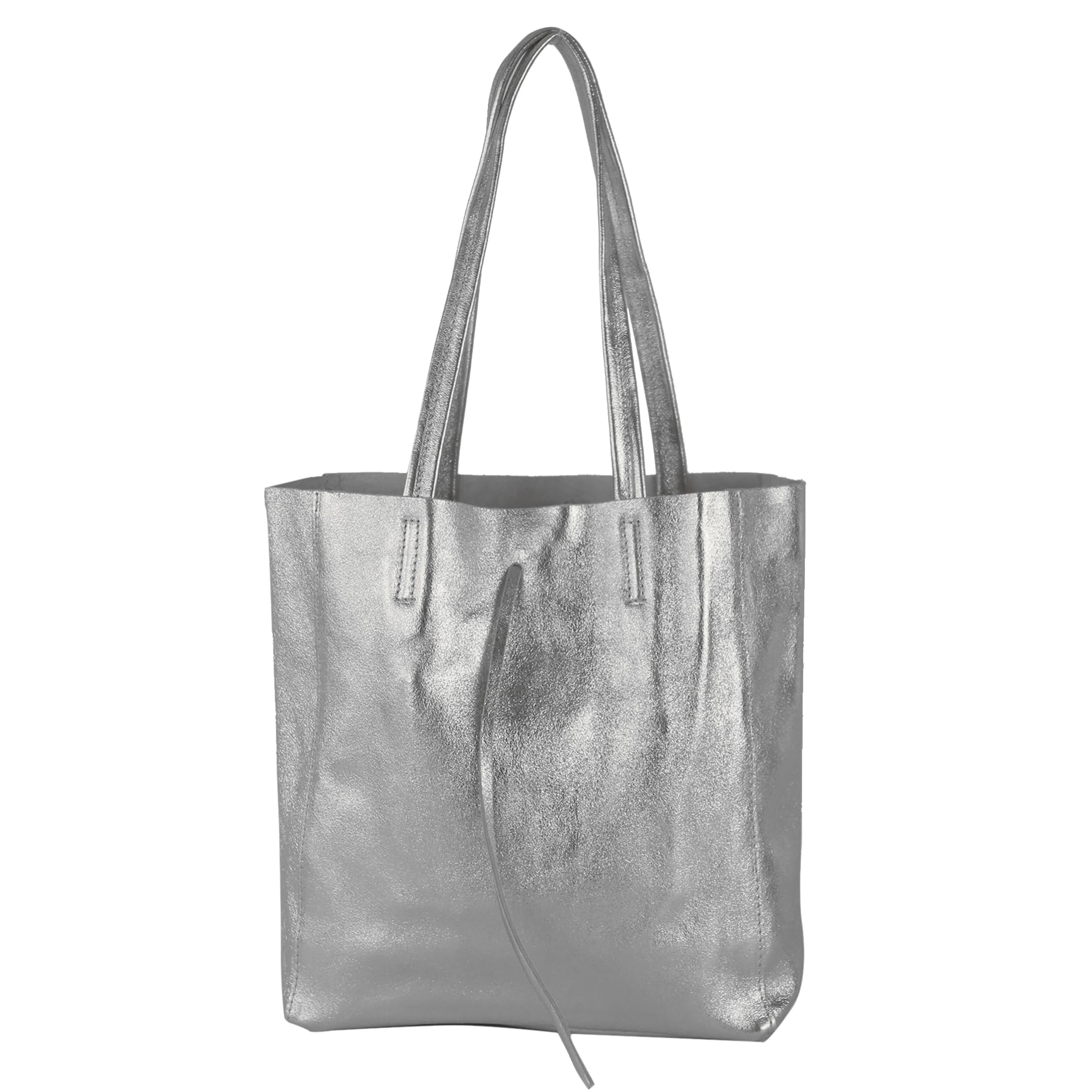 modamoda de - T253 - Ital. Bolso con asa y bolsillo interior de piel