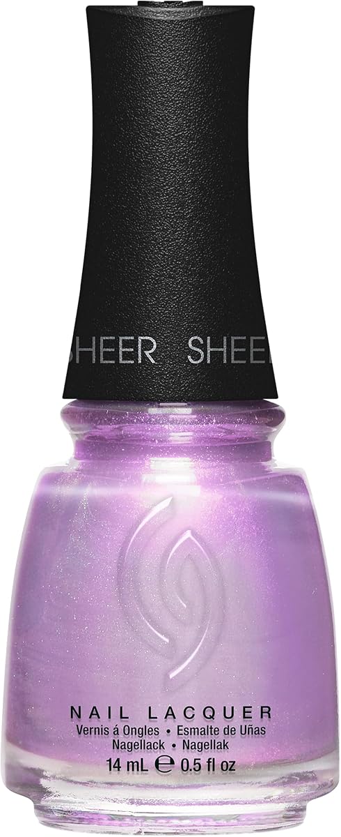 China Glaze CG Laca de uñas Lowkey Obsessed – Esmalte de uñas transparente, lavanda, secado rápido, resistente a astillas, acabado brillante para manicura DIY de calidad de salón, 0.5 fl oz