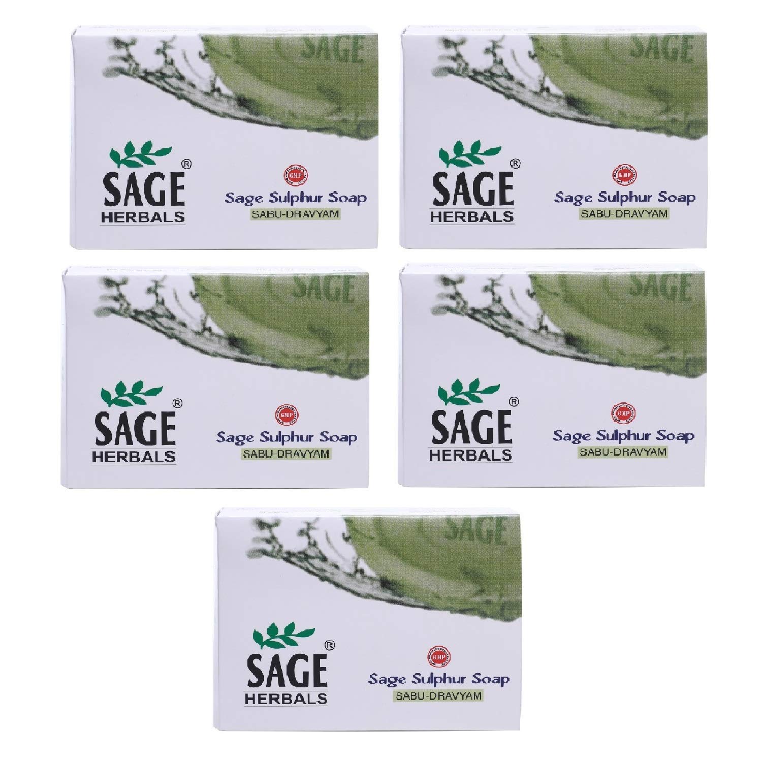 Sage HerbalsSage Herbals Glycerin Soap, Face & Body Soap, Glycerin Cleansing Bar & Blemishes, Remove Dryness from Skin, Pack of 5