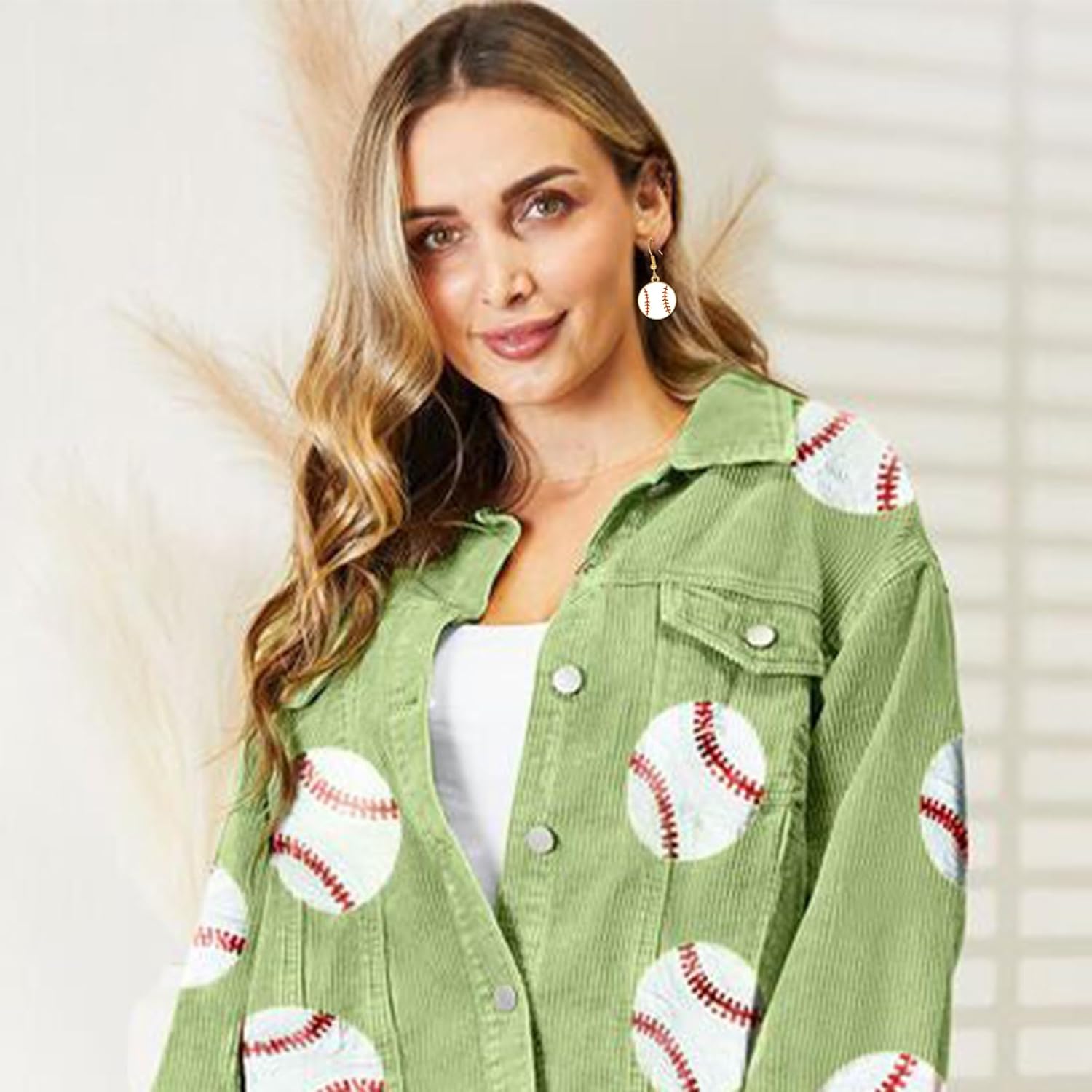 4Pairs Baseball Earrings for Women,Stylish Baseball Jewelry for Women Baseball Lovers, Baseball Mom Accessories - Image 6