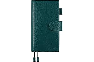 Moterm Leather Cover for Hobonichi Weeks | Pebbled-Deep Teal