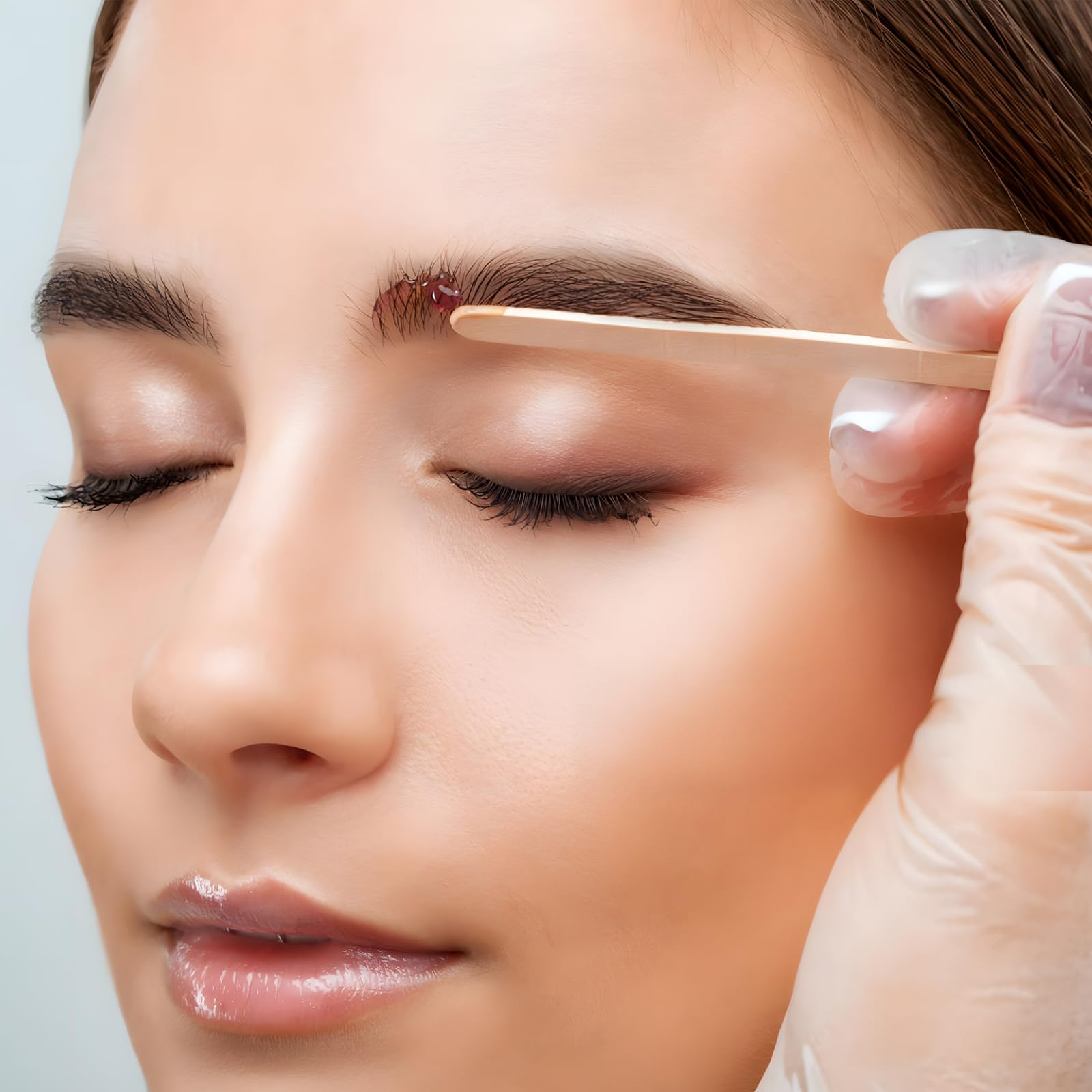 WISYOK Wooden Waxing Sticks - Waxing Applicator Sticks for Eyebrow, Lip, Nose, and Body Hair Removal, Double-ended Design Small wax stick for Spa and Home Use Pack of 500