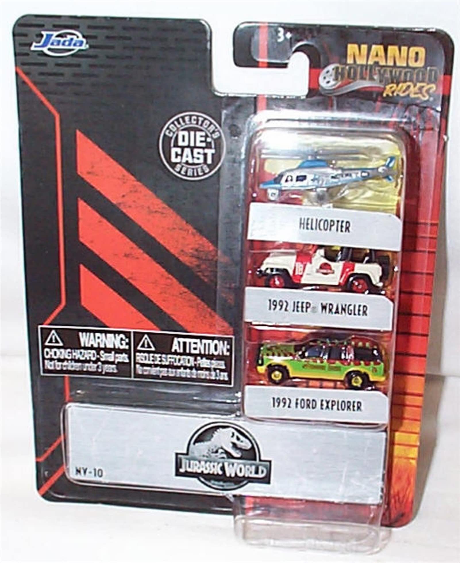 Corgi Jada Hollywood Rides NANO J’URASSIC-PAR’K 3 Vehicle Set vehicles 1:64 scale diecast model