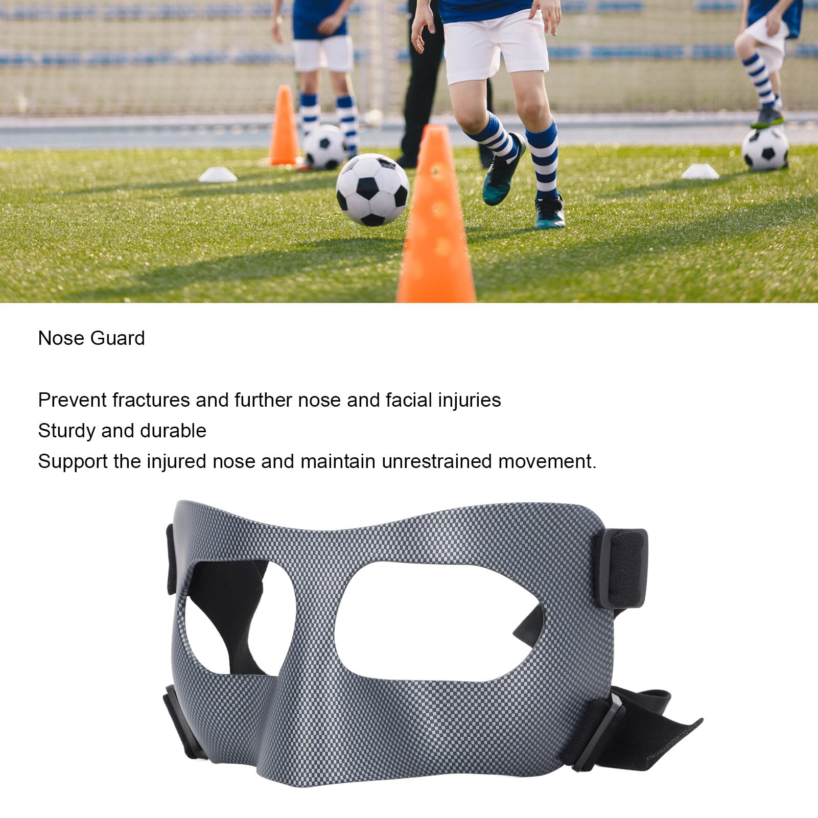 Protector de Nariz para Nariz Rota para Niños, Adolescentes, Mujeres, Protector de Nariz para Deportes, Reduce Las Lesiones por Impacto, Fútbol, ​​Baloncesto