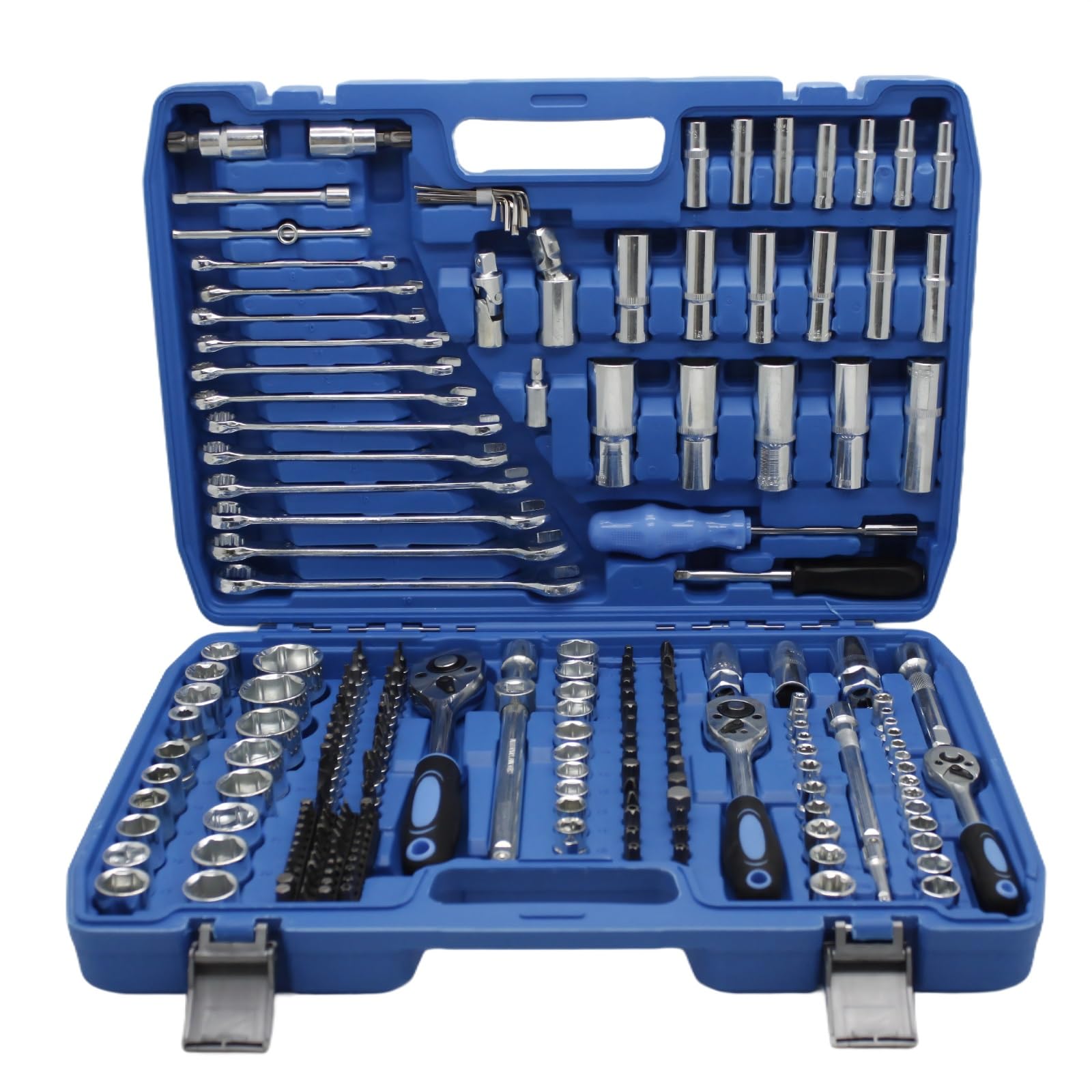 Maletín herramientas multiusos Juego Utensilio Doméstico Reparación Kit Herramientas 216 Piezas Conjunto Herramientas Mano Juego Llaves Trinquete Herramienta Reparación Automóviles