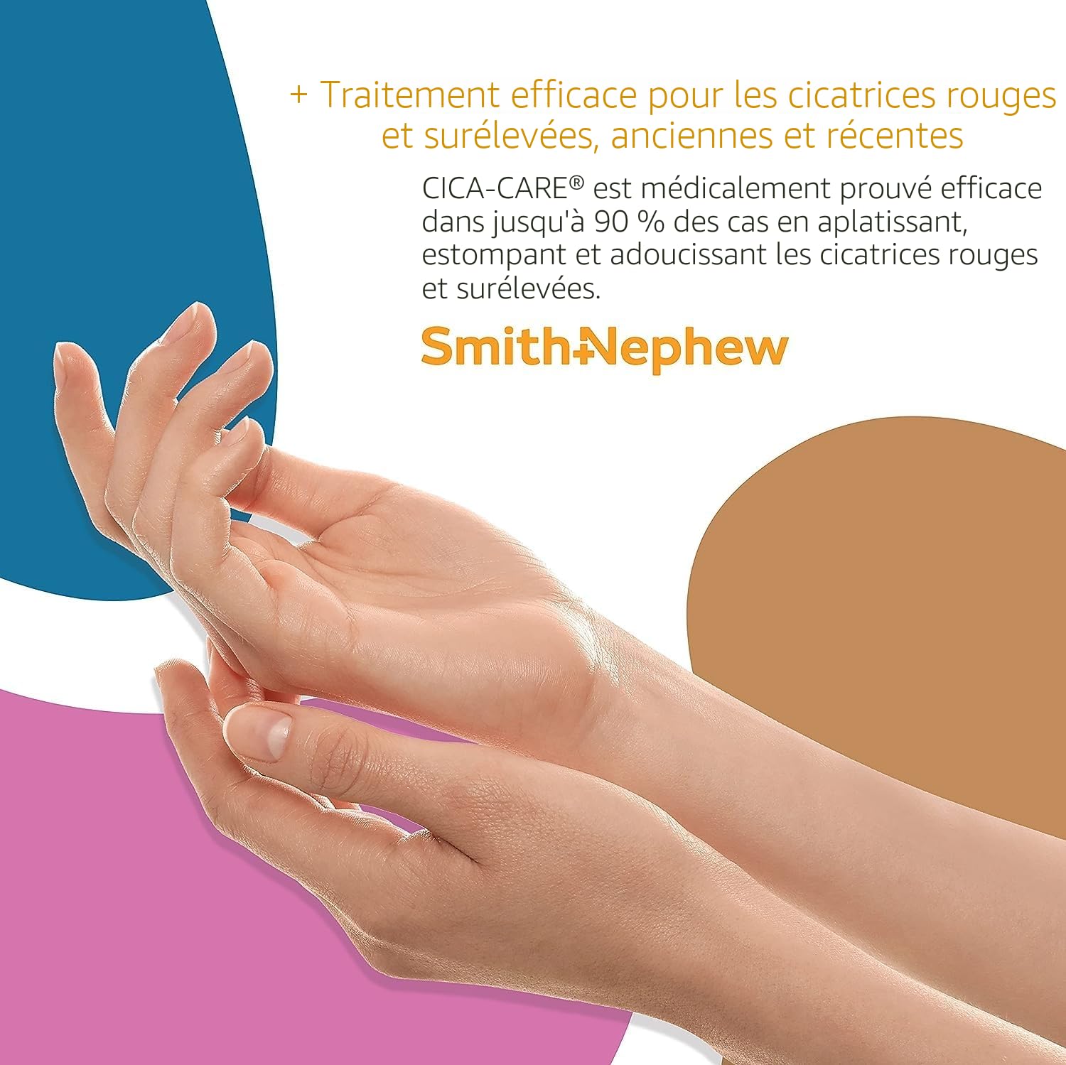 Feuille de gel de silicone Cica Care 12 x 15 cm