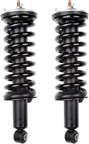 ECCPP Amortiguador completo de 2 pares delanteros y amortiguadores para 2009-2012 para Suzuki Equator, 2005-2012 para Nissan Pathfinder, 2005-2013