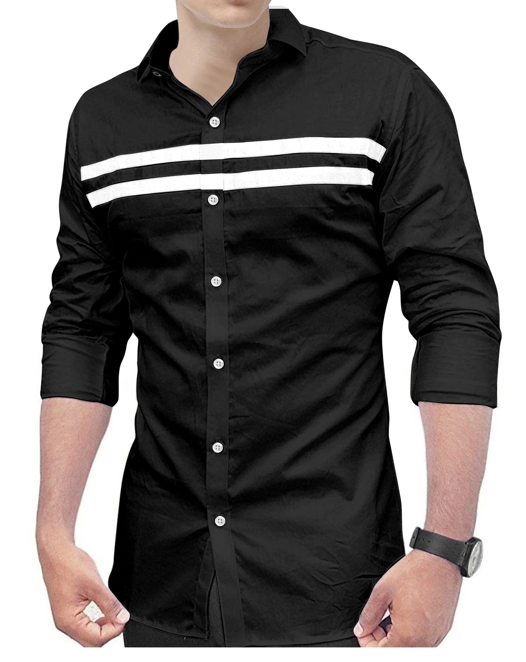 IndoPrimo Men's Regular Fit Casual Shirt