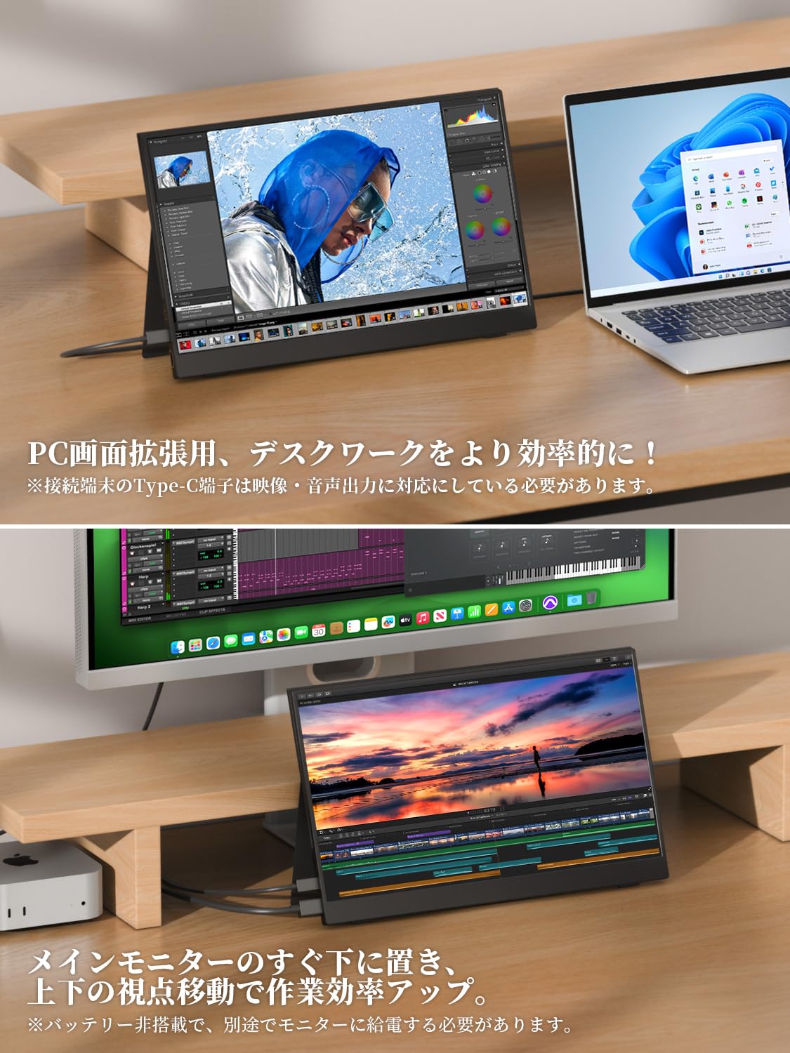 Amazon.co.jp: モバイルモニター モバイルディスプレイ cocopar 15.6