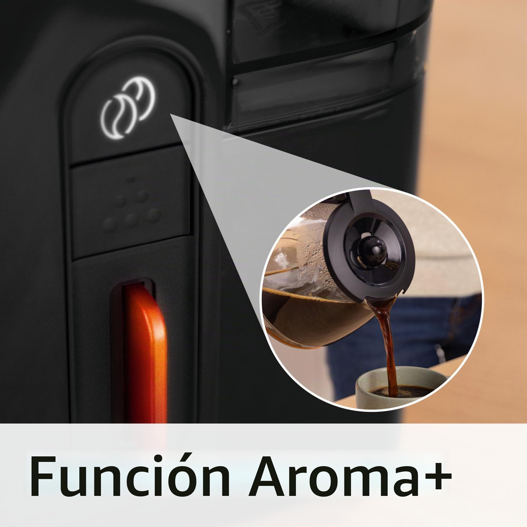 Bosch MyMoment TKA3M133 - Cafetera filtro, jarra de cristal de 1,25 l, para 10 a 15 tazas, función de mantenimiento caliente 60 min, sistema antigoteo, soporte de filtro giratorio, programa de