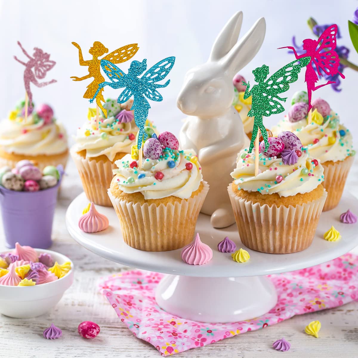 Lot De 25 Décorations « Alice Aux Pays Des Merveilles » En Papier Comestible - Motif