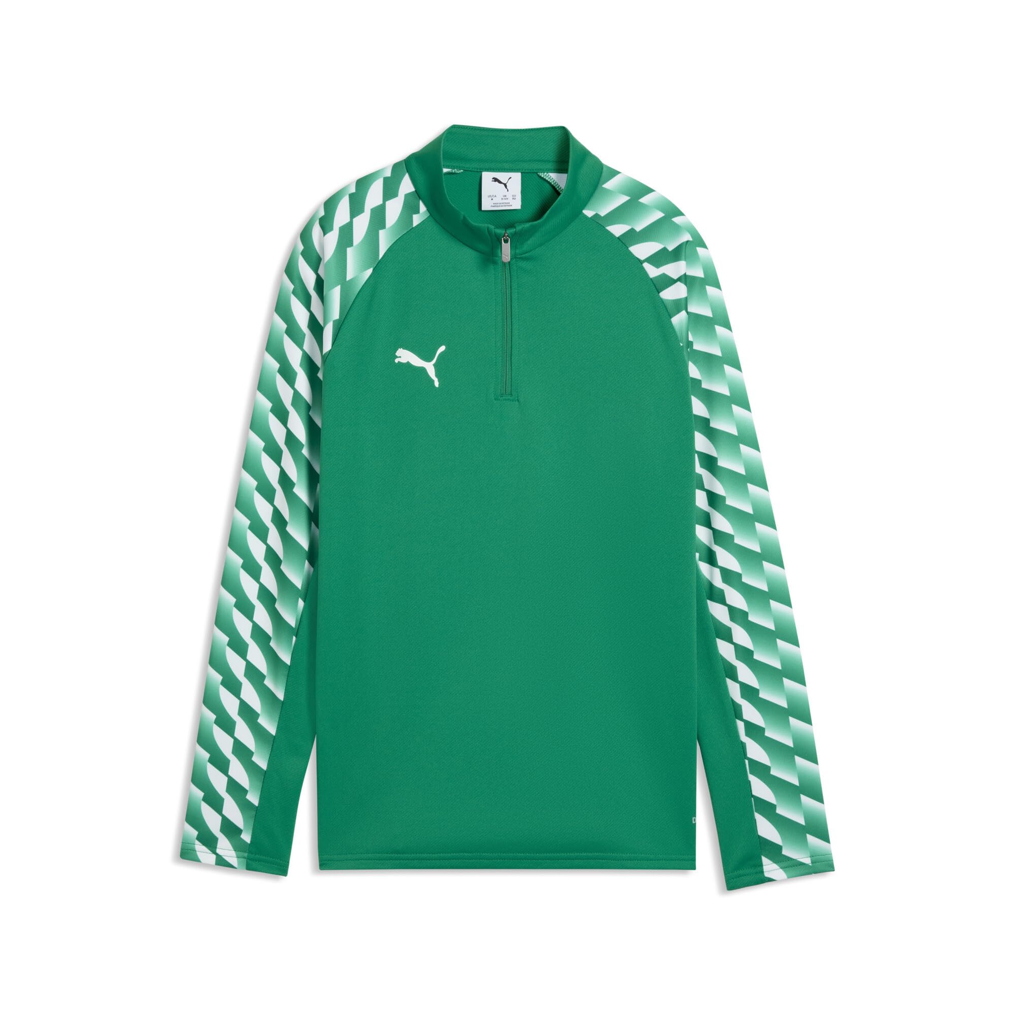 PUMA teamLIGA26 Training 1/4 Zip Top Jr Sweat Jackets, 116, Sport Green White-Sport Green